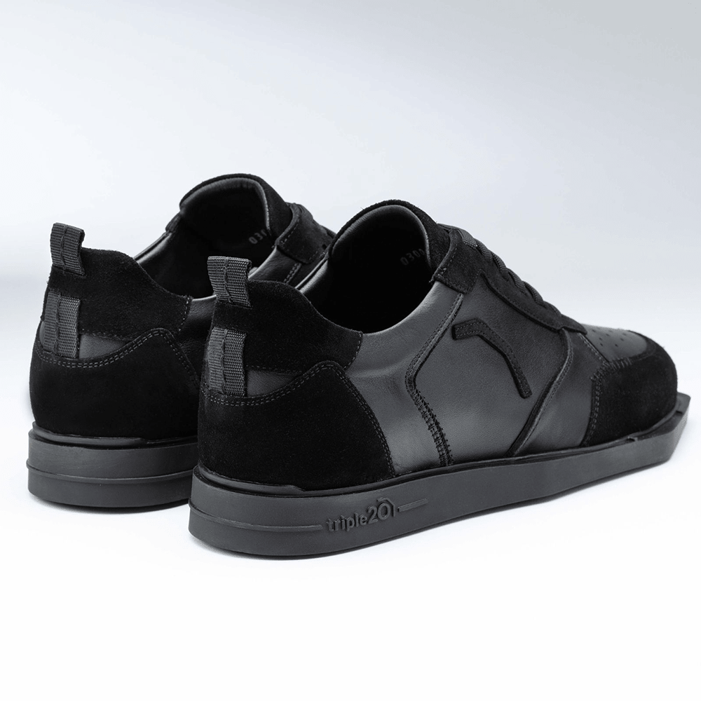 Triple20 Leather Dart Shoes - Black