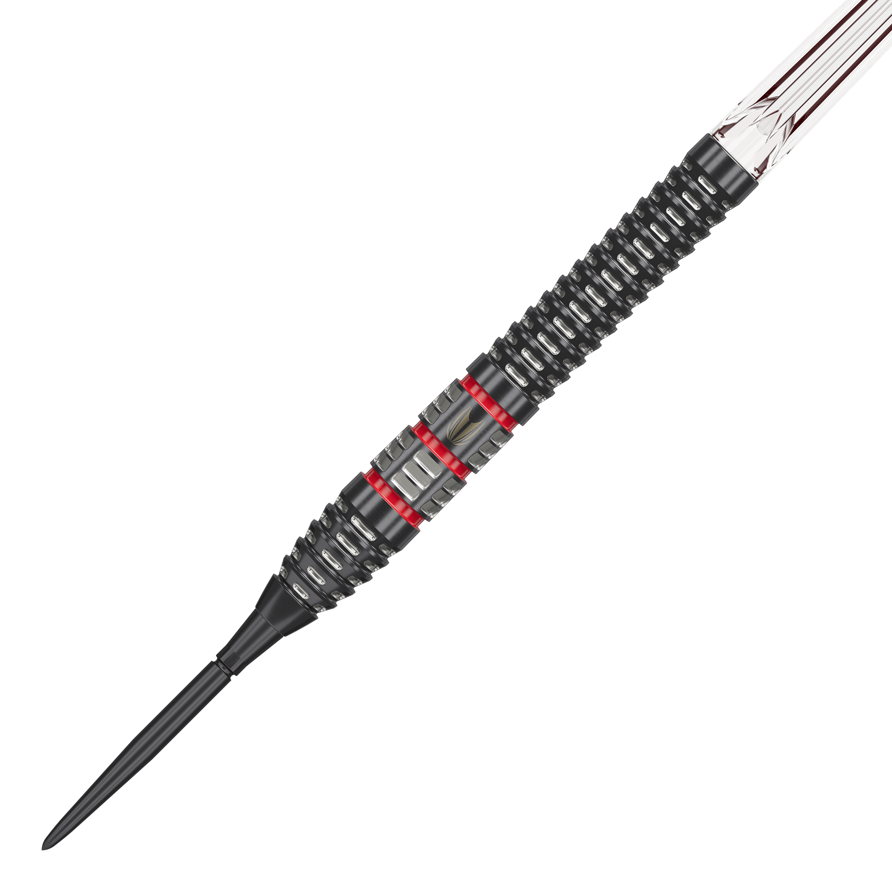 Target Nathan Aspinall 95K Swiss Point Steel Darts Target Nathan Aspinall 95K Swiss Point Steeldarts sind auf dem Bild dargestellt. Der Fokus liegt auf der Form und Verarbeitung der Darts.
