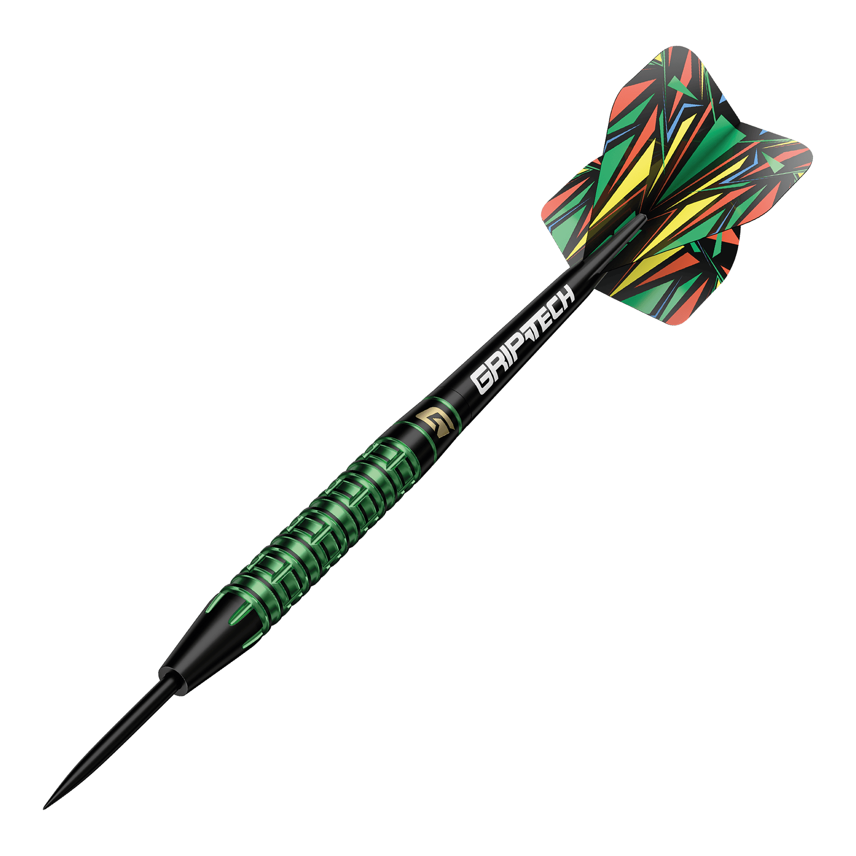 GOAT Athlete Green Tungsten Steel Darts Auf dem Bild sind die GOAT Athlete Green Tungsten Steeldarts zu sehen. Es handelt sich um hochwertige Steeldarts mit grünem Akzent.