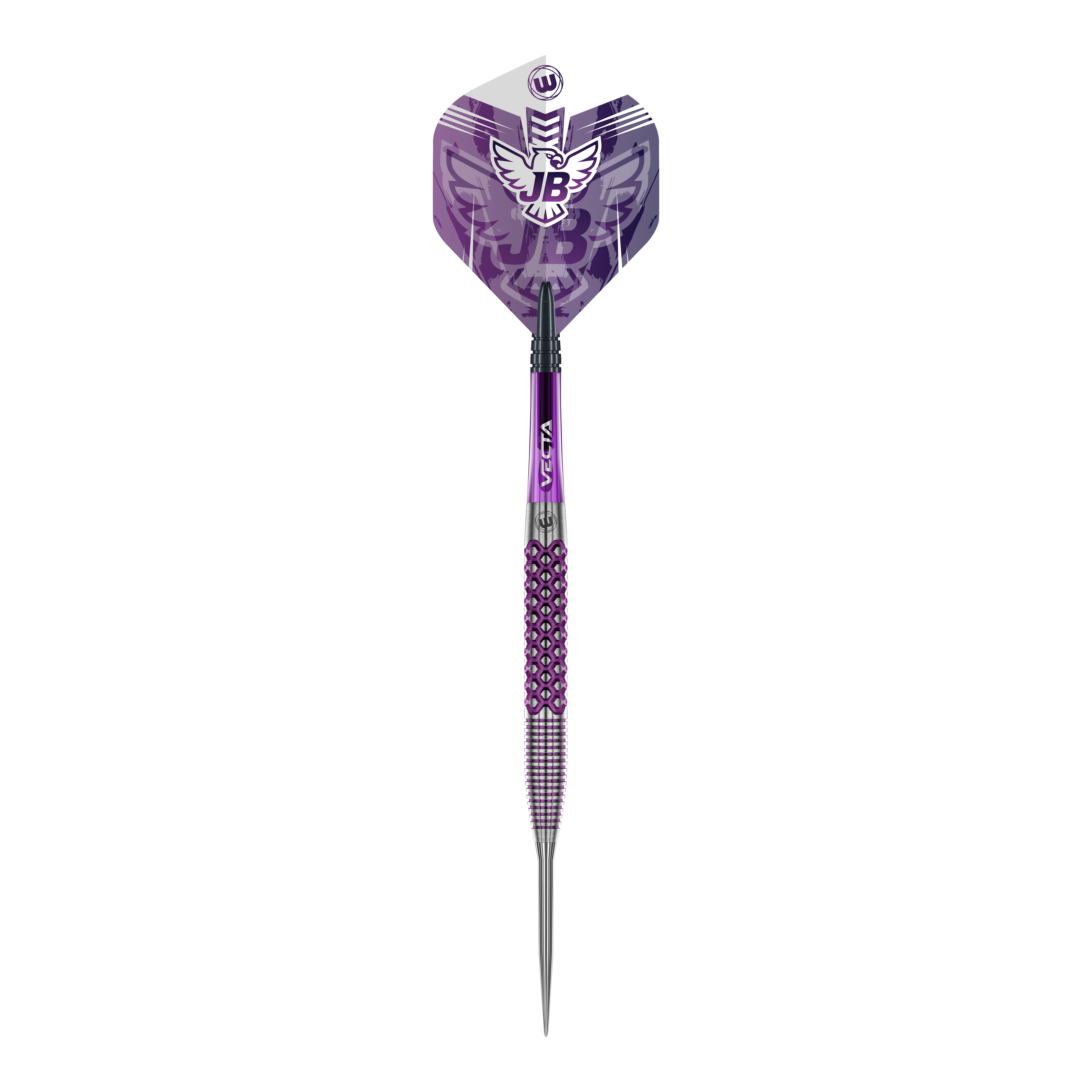 Das Bild zeigt die Winmau John Brown Signature Edition Steeldarts - 23g. Diese Steeldarts sind ein exklusives Produkt für Dartspieler.