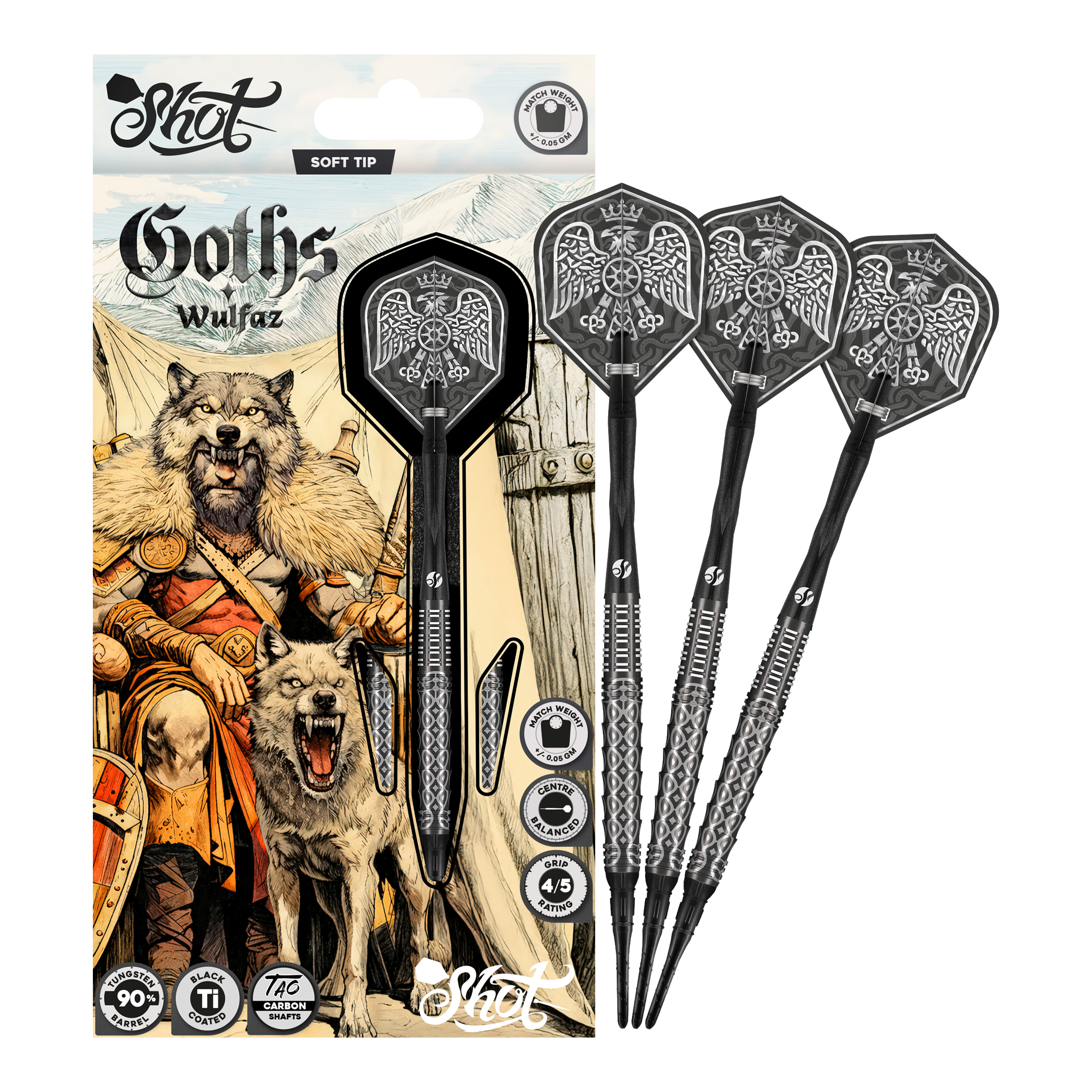 Shot Goths Wulfaz soft darts - 20g