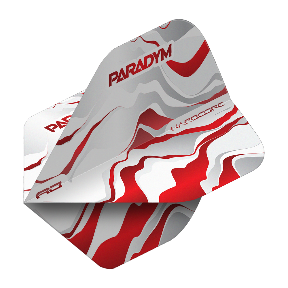 Red Dragon Hardcore Premium Paradym Red Premium No2 Standard Flights Zu sehen sind Red Dragon Hardcore Premium Paradym Red Premium No2 Standard Flights. Dieses Dart-Flight-Set besticht durch ein rotes Premium-Design.