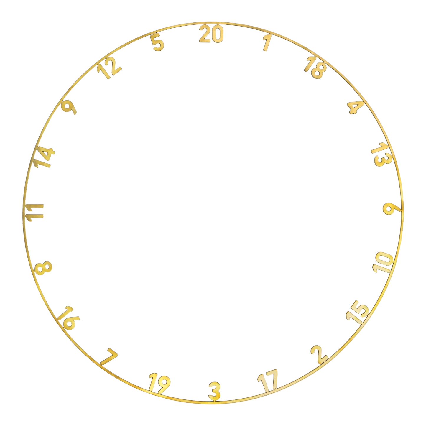 Precise 180 Endorphine Steel Dartboard with Numbered Ring - Gold Dieses Bild zeigt das Precise 180 Endorphine Steeldartboard mit Nummernring in Gold. Das Board eignet sich ideal für Dart-Fans, die Wert auf Design legen.