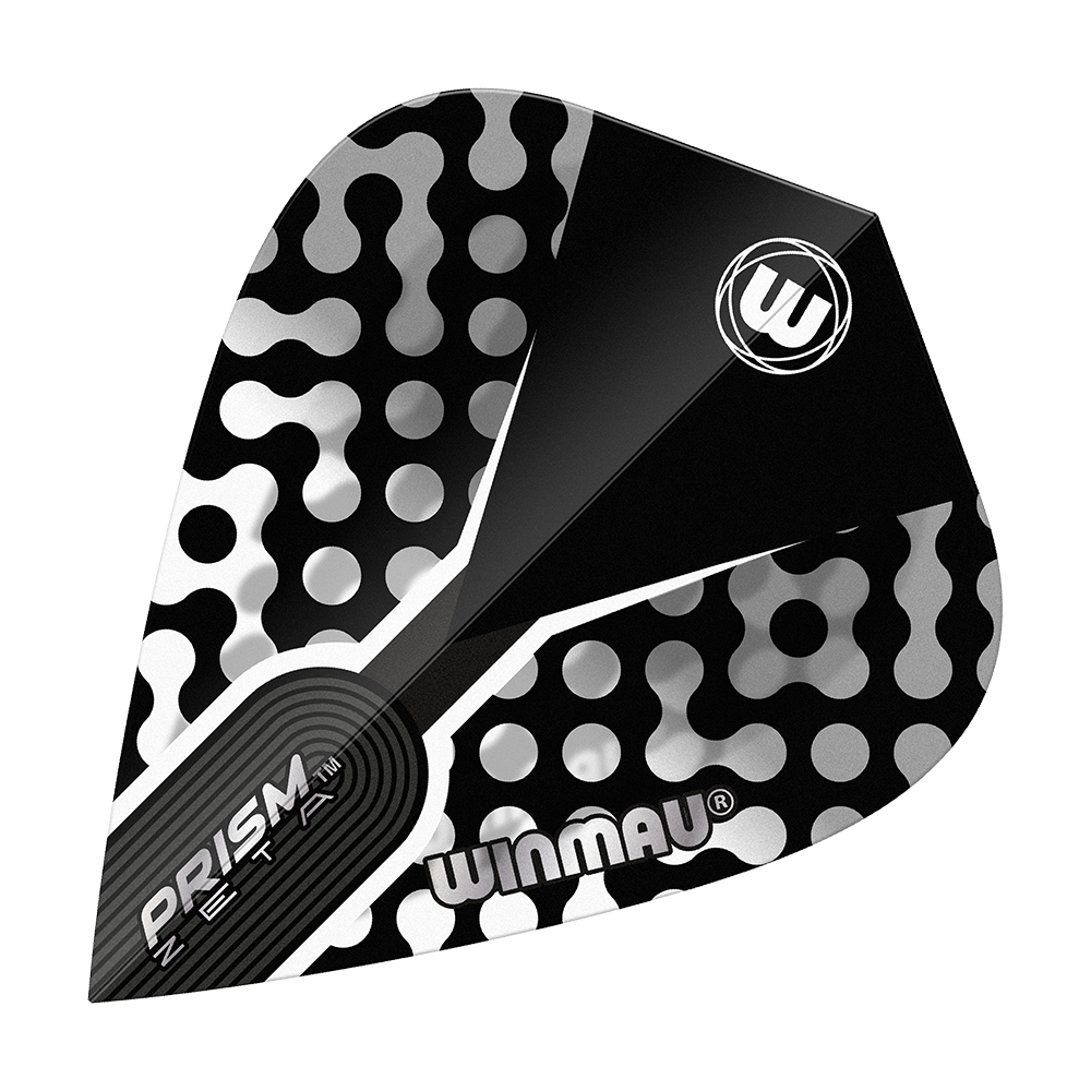 Winmau Zeta Black White Gray Kite Flights