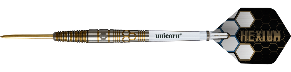Unicorn Hexium Style 03 Gold &amp; Black Steeldarts