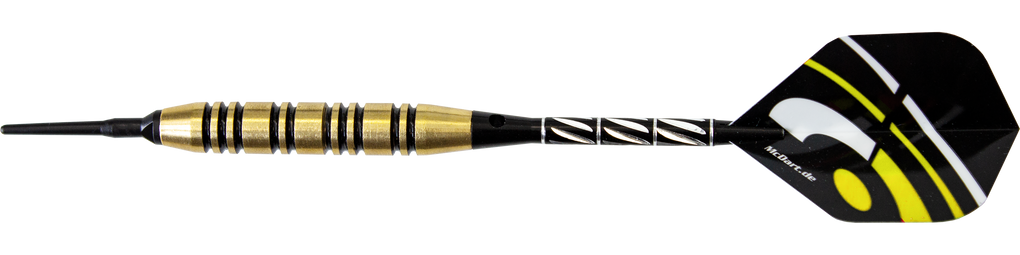 McDart Black Stripe Brass Softdarts - 17g