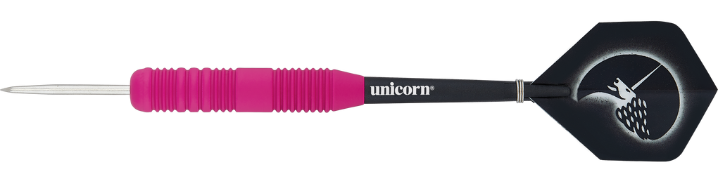 Unicorn Core Plus Rubberized Pink Steel Darts