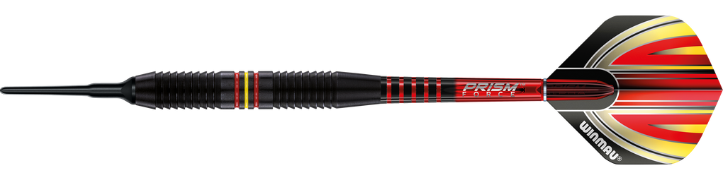 Winmau Outrage V1 Black Coated Brass Soft Darts - 18g