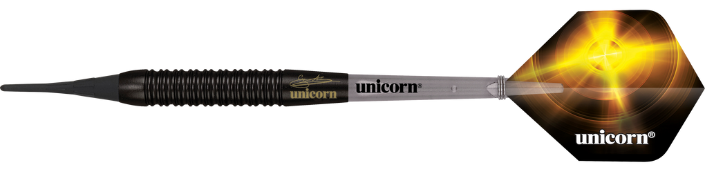 Unicorn World Champion Gary Anderson Black Brass Softdarts - 19 g