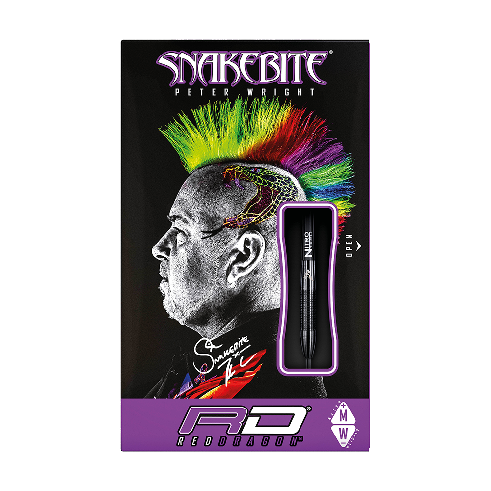 Red Dragon Peter Wright Snakebite 3 Black Steel darts