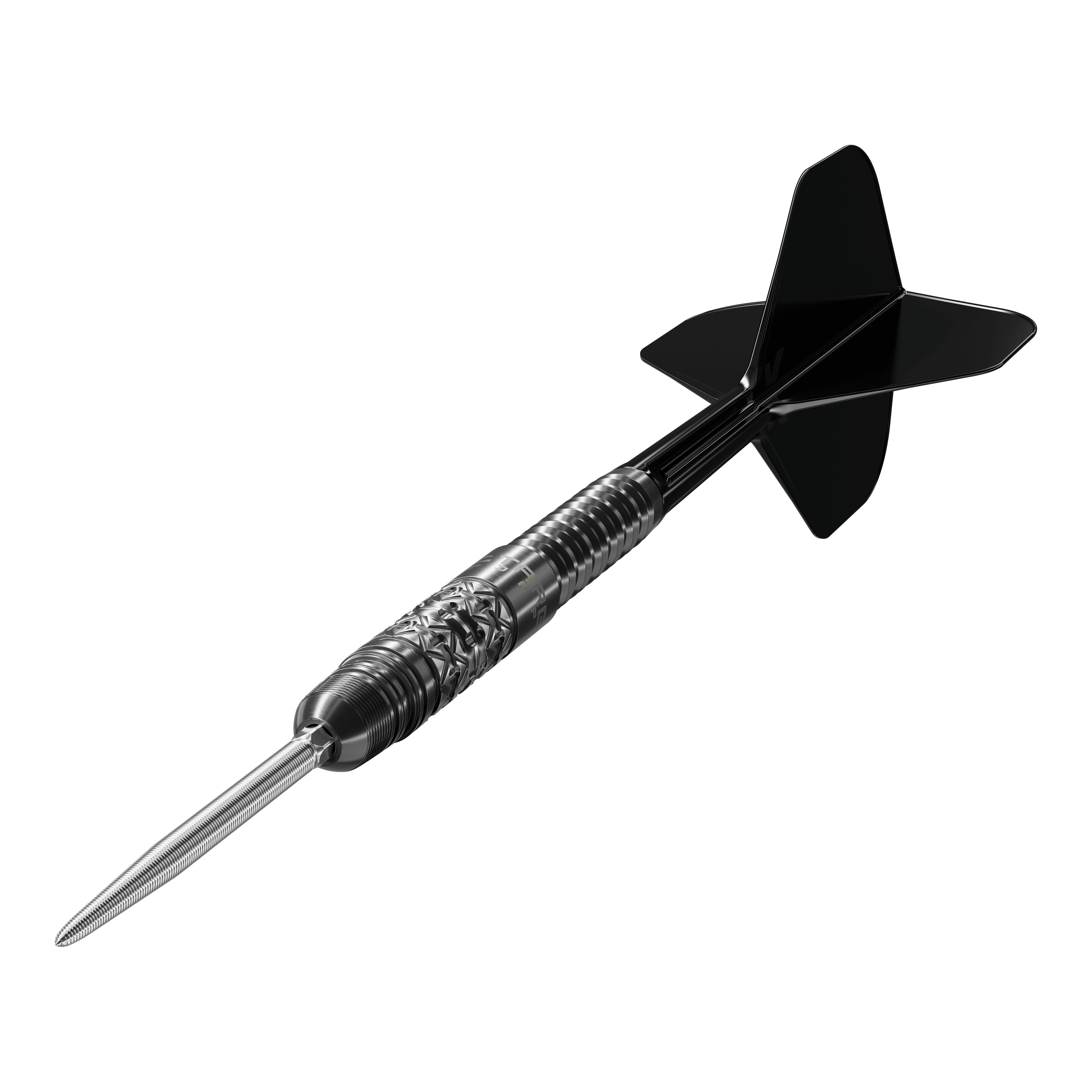 Target Japan Black Marque Creed Swiss Point Steel Darts - 23g Das Produkt Target Japan Black Marque Creed Swiss Point Steeldarts - 23g ist zu sehen. Die schwarzen Darts stehen für hochwertige Verarbeitung.