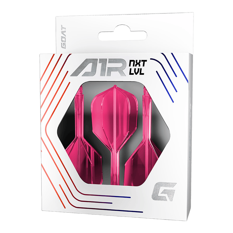 GOAT A1R No6 Flight Shaft System - Neon Pink Das Bild zeigt das GOAT A1R No6 Flight-Shaft-System in Neon Pink. Es ist ein moderner Flight-Shaft für Darts.