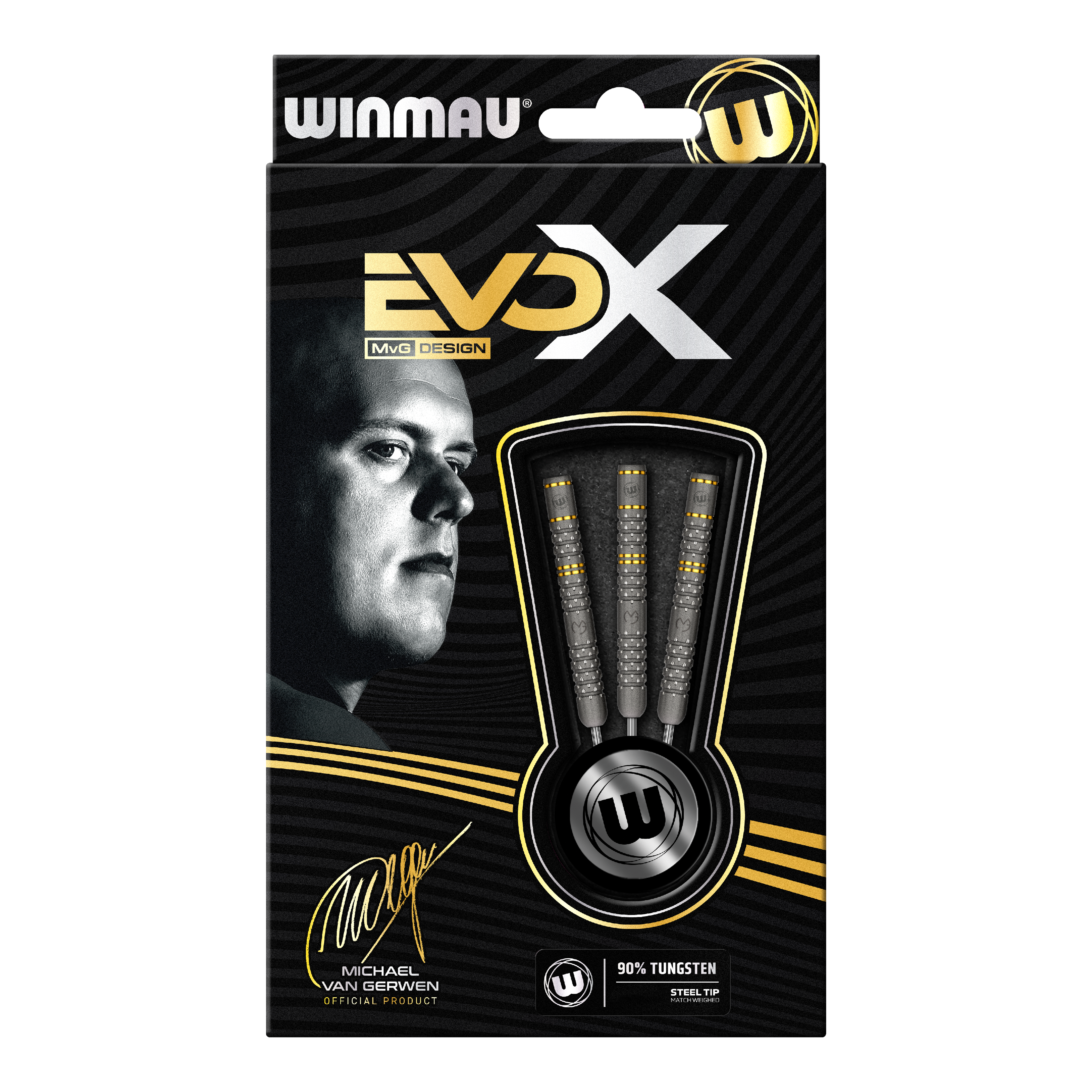 Winmau Michael Van Gerwen Evo-X steel darts - 22.5g