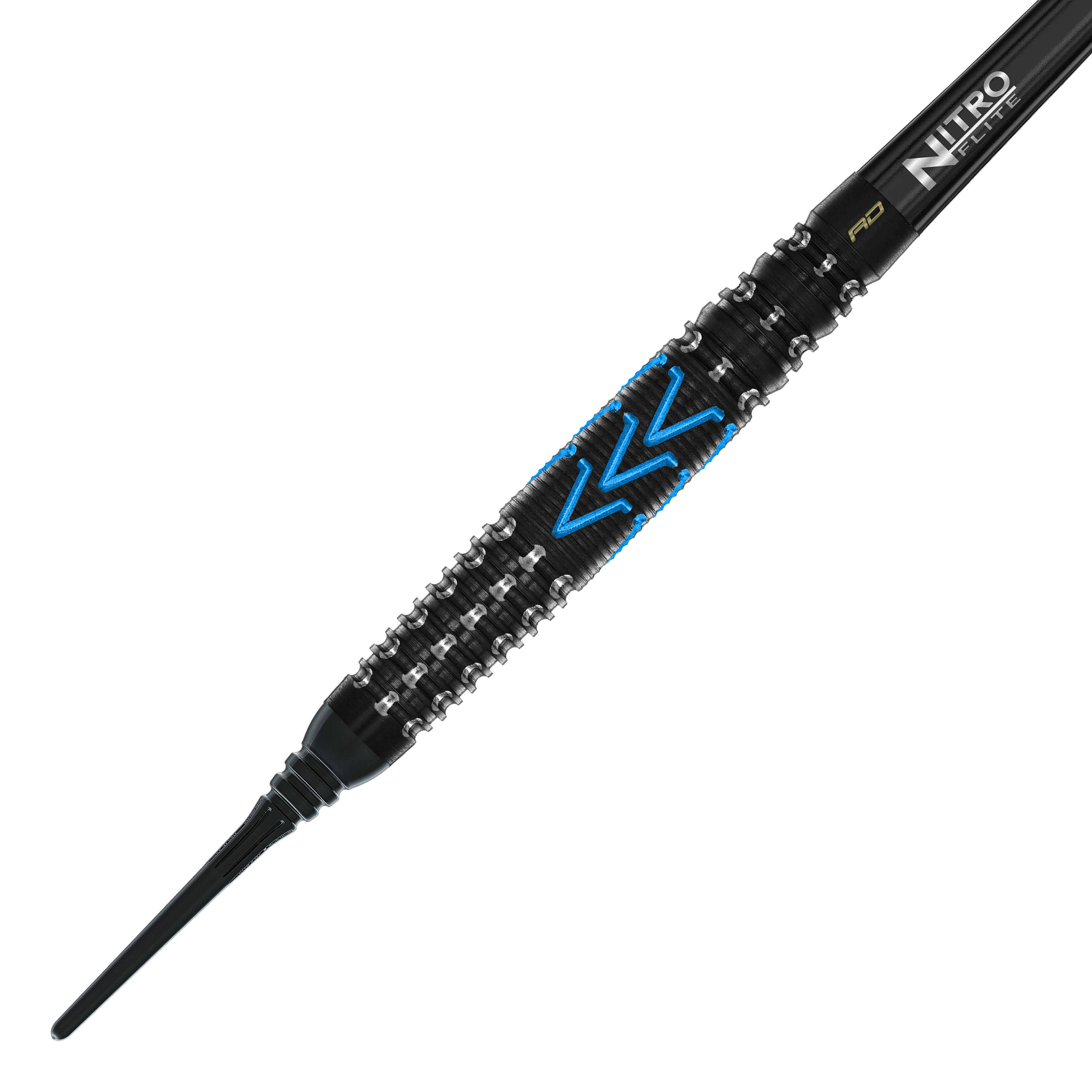 Das Bild zeigt die Red Dragon Amp Torpedo Softdarts mit einem Gewicht von 22g. Der Dart hat ein modernes Design und eignet sich für das Softdartspiel.