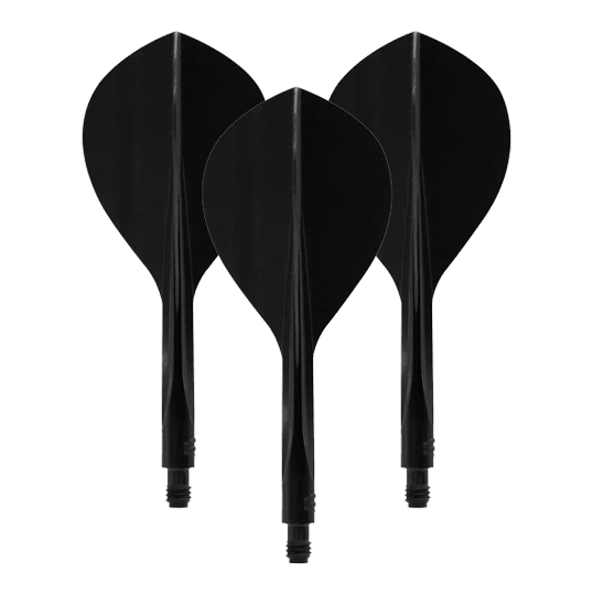 Condor Ax 120 Flight System Teardrop - Black Hier ist das Condor Axe 120 Flight-System Teardrop in Schwarz abgebildet. Es handelt sich um einen Flightsatz für Darts.