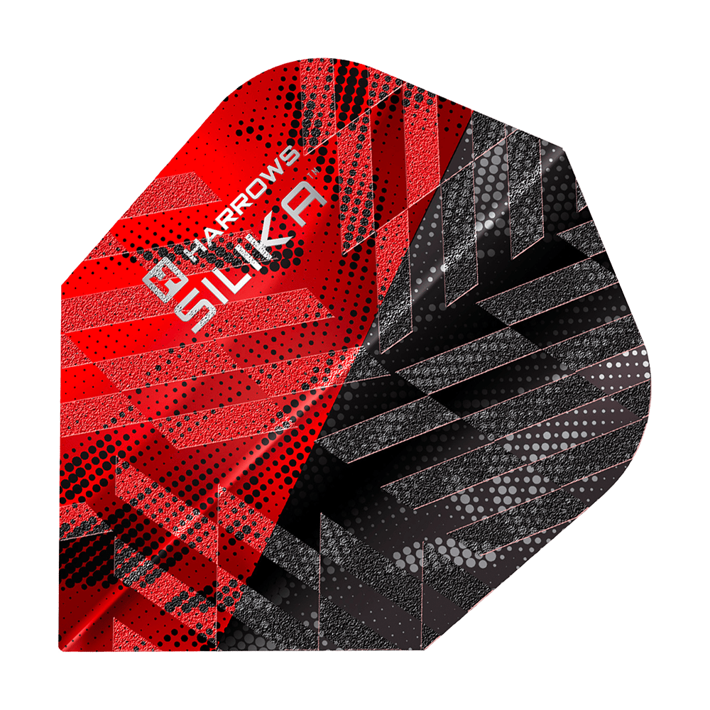 Harrows Silika Core 90 No6 Flights - Rot Harrows Silika Core 90 No6 Flights in Rot. Die Dart-Flights werden flach präsentiert.