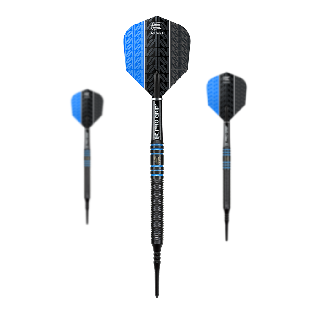 Target Vapor8 Black Blue Soft Darts