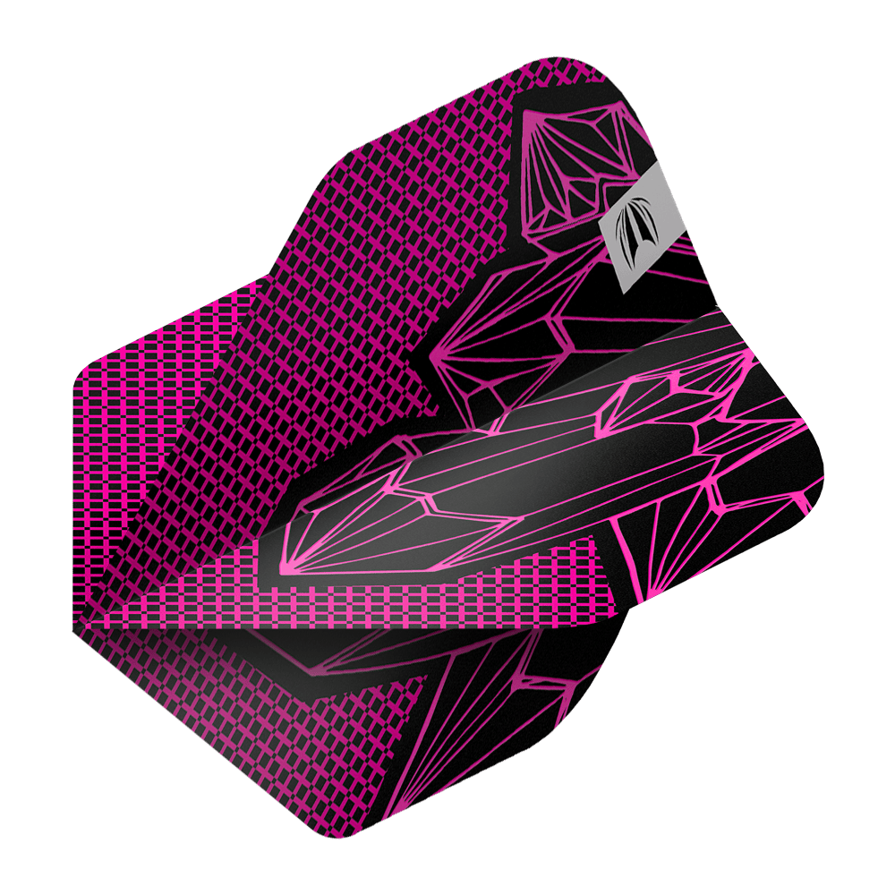 Auf diesem Bild sehen Sie die Target ProUltra Lorraine Winstanley GEN2 No2 Standard Flights - 3 Sets. Es handelt sich um Zubehör für Dartpfeile.