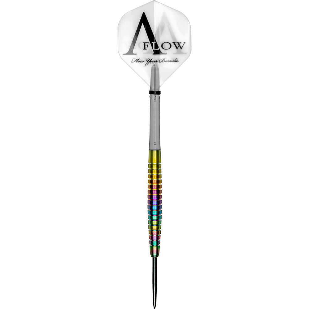 Dynasty Fallon Sherrock AFlow Black Line Rainbow Steeldarts -  23g