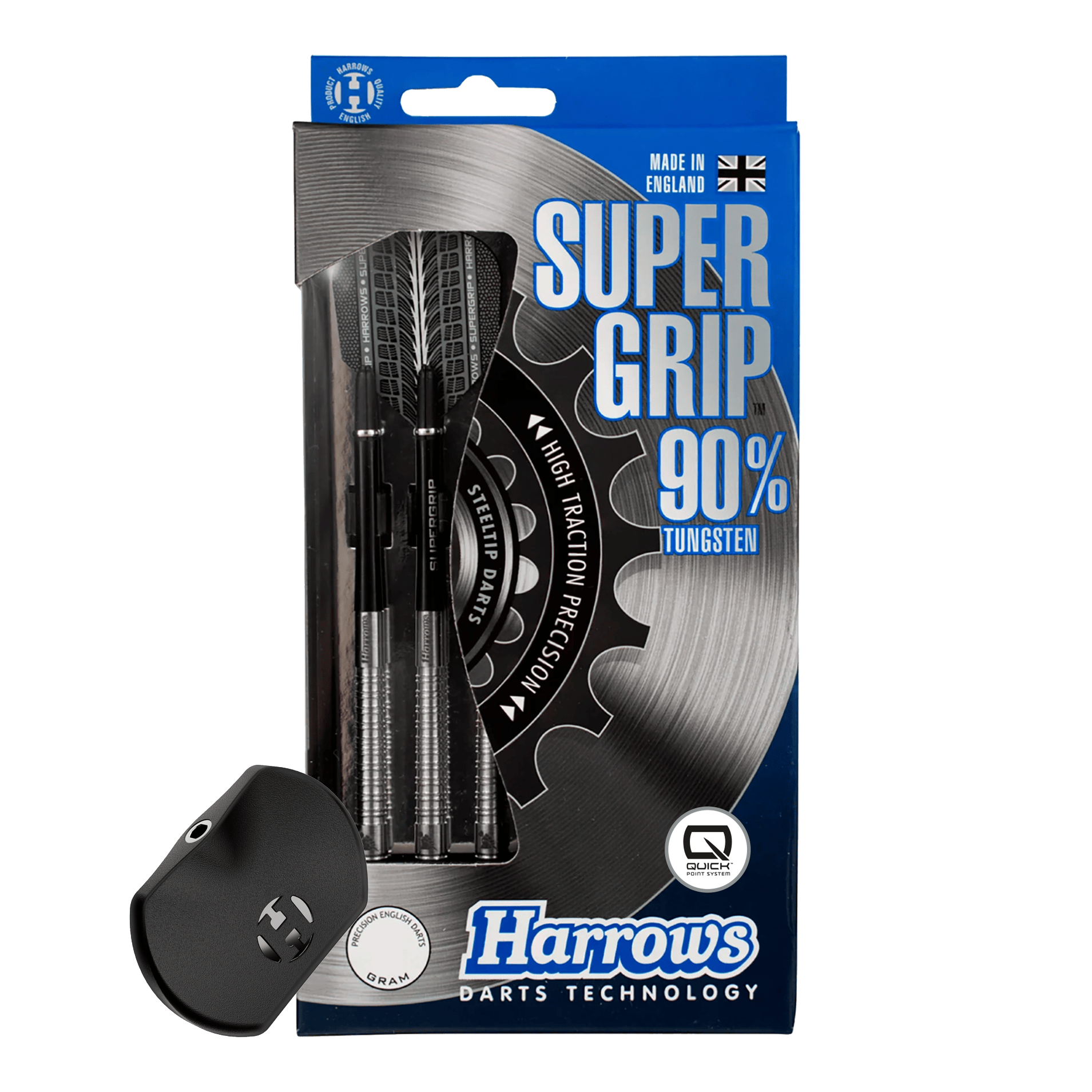 Harrows Supergrip 90 Quick Point Steel Darts