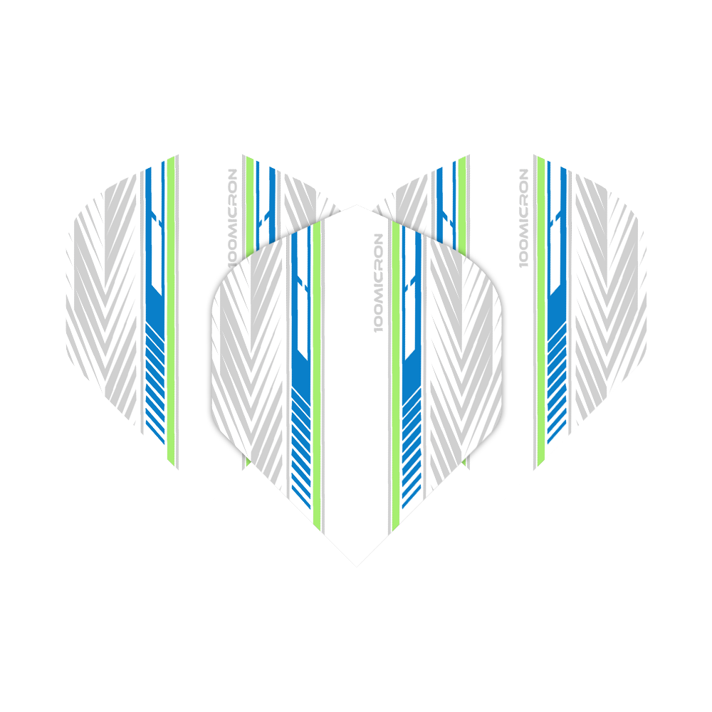 Pentathlon White Blue Green No2 Standard Flights