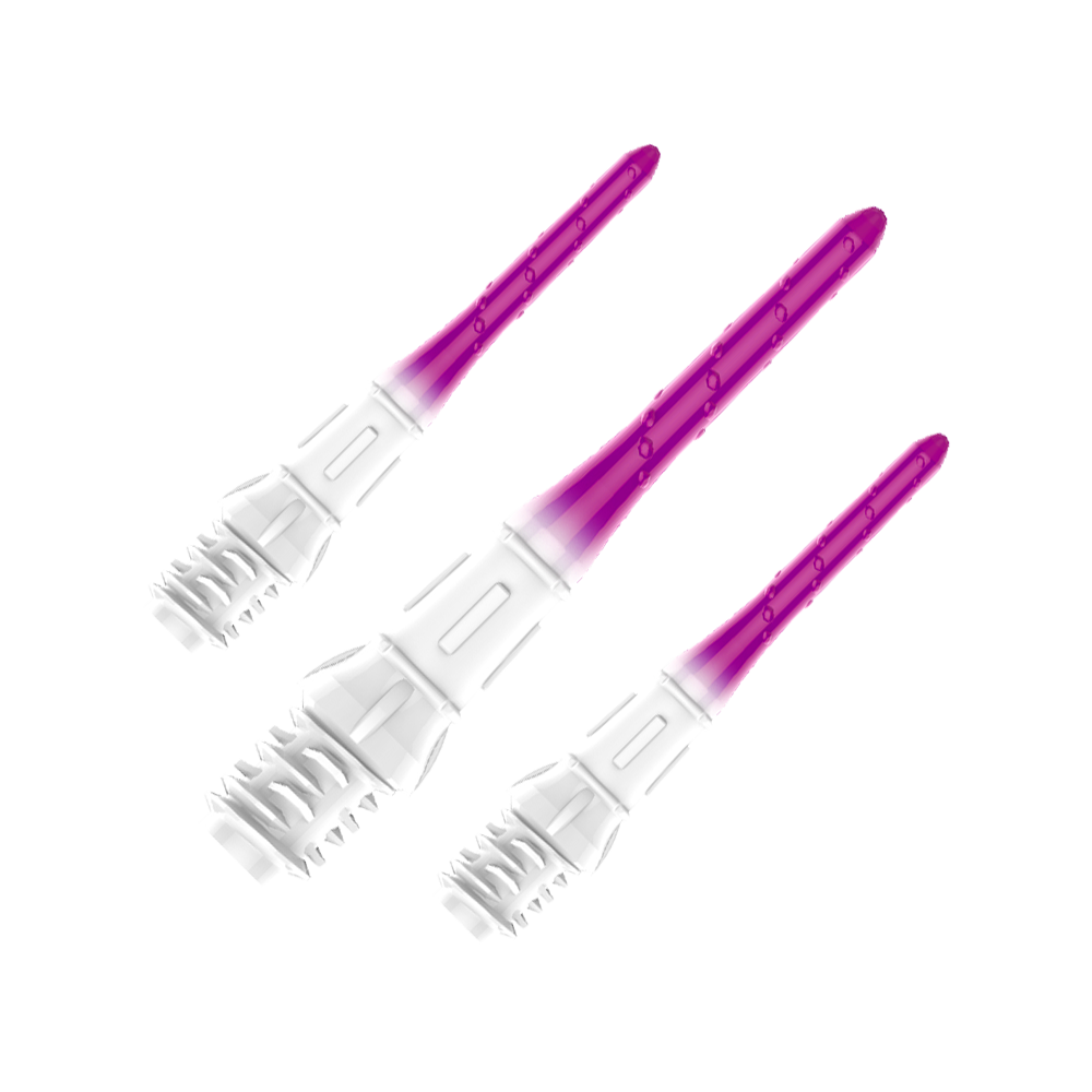 L-Style Premium Lippoint Gradiation Dart Tips (Pack of 30) Dieses Bild zeigt ein Set der L-Style Premium Lippoint Gradiation Dartspitzen 30er Pack Grape. Mehrere Dartspitzen sind zusammen abgebildet.