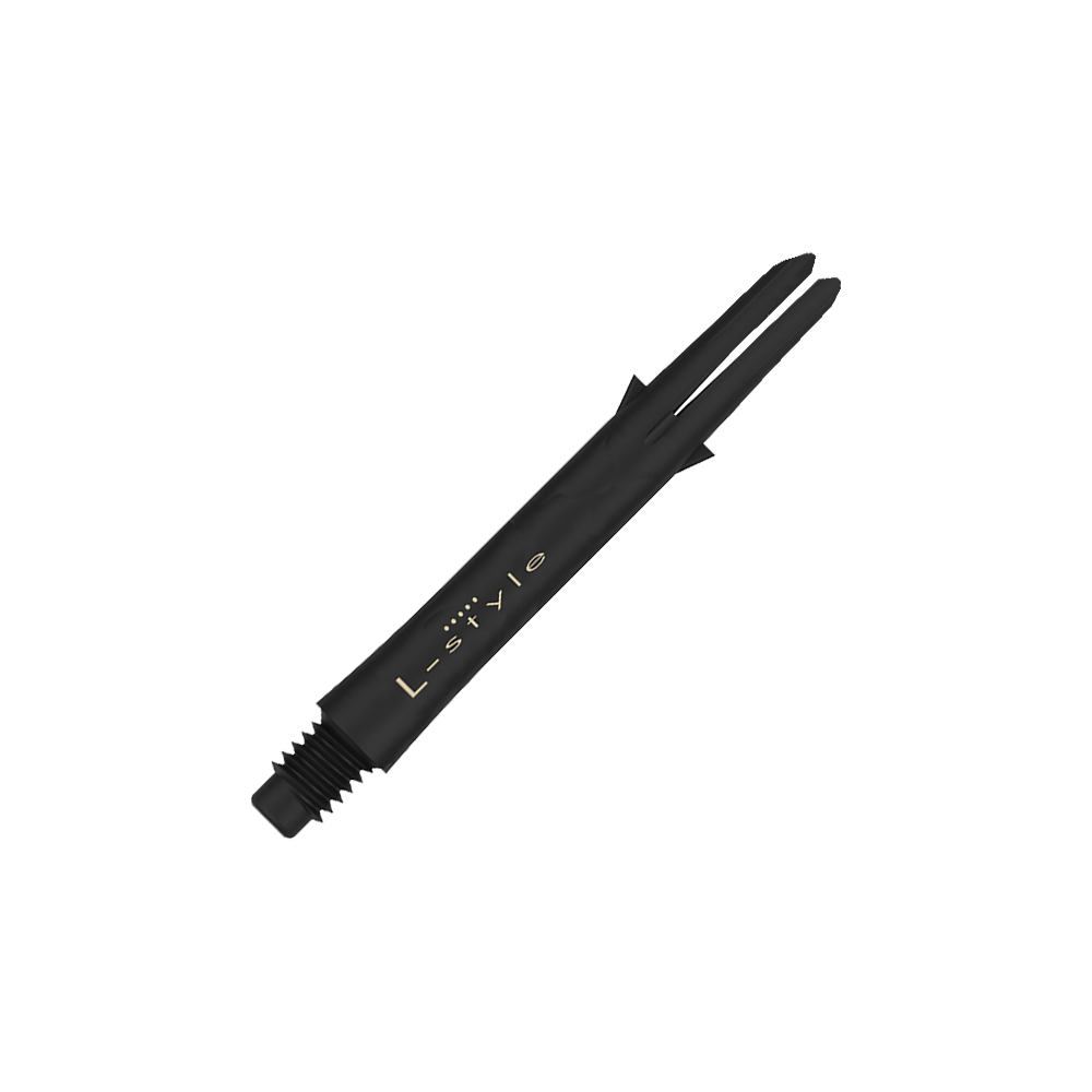 L style carbon shafts Dies ist ein schwarzer Carbon-Schaft für Dartpfeile der Marke L-Style. Der Schaft ist 39 mm lang und hat kein Kappen-Ende.