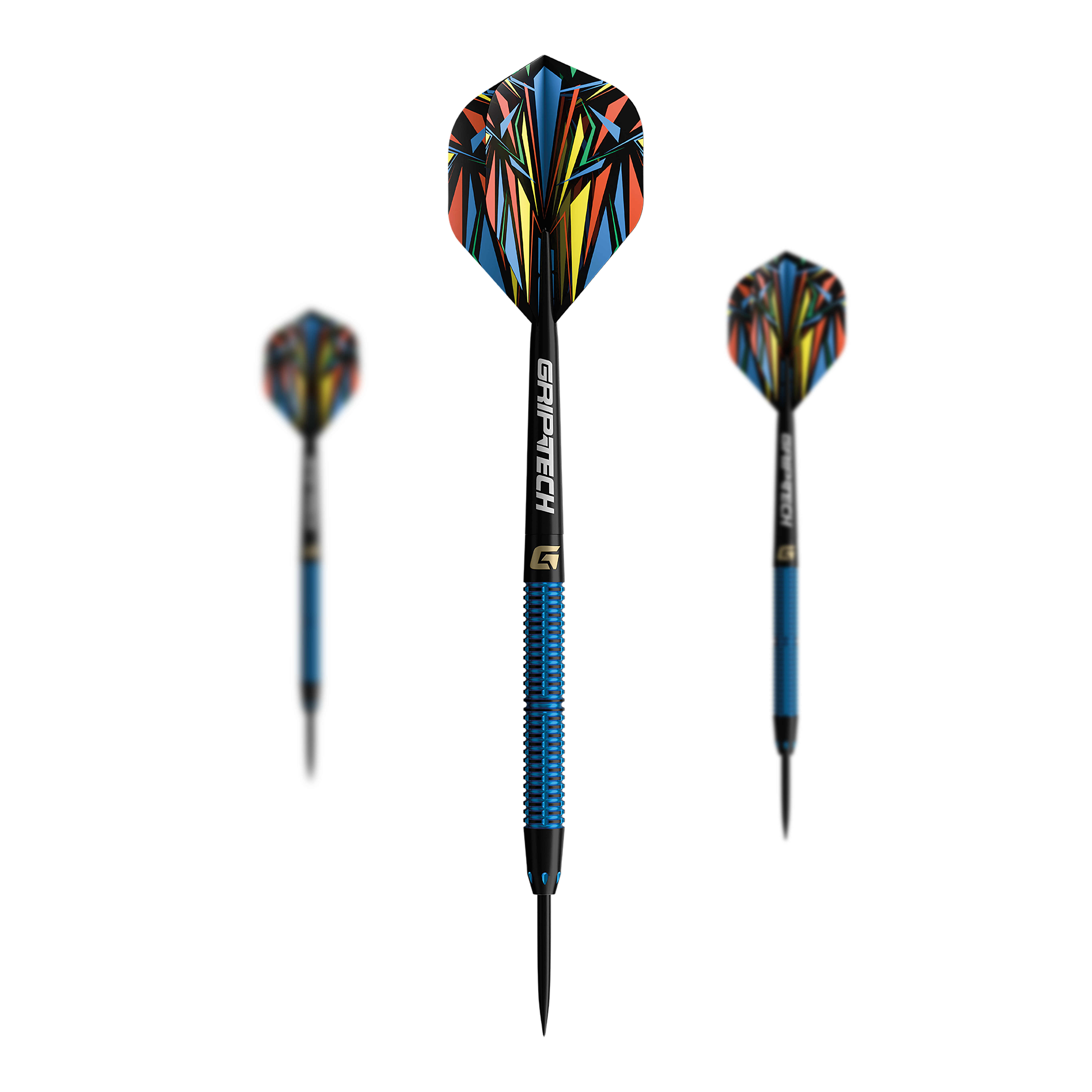 Das Bild zeigt die GOAT Athlete Black Tungsten Steeldarts. Die Darts sind für professionelle Spieler geeignet.