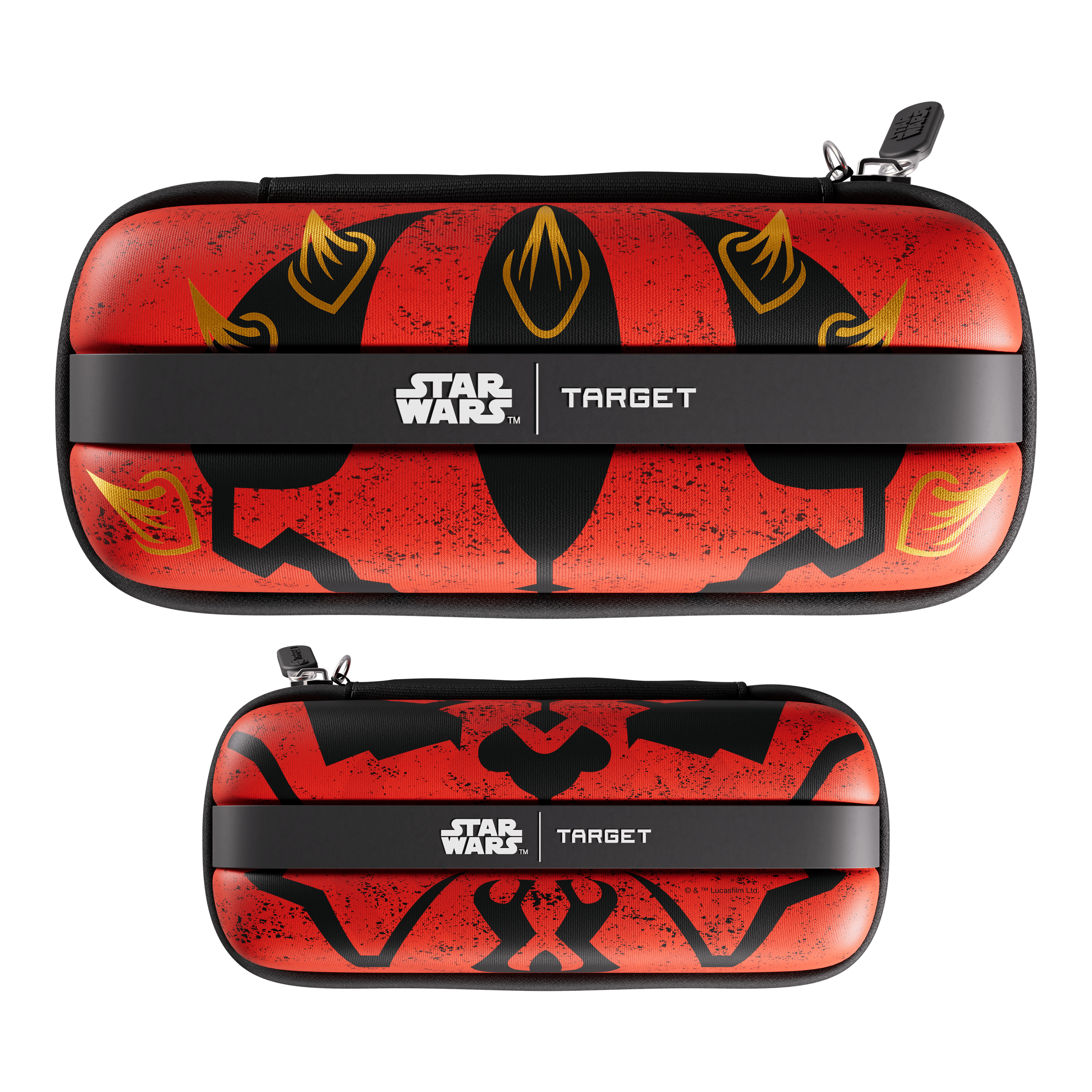 Das Target Star Wars Boa Dartcase - Darth Maul wird auf diesem Bild präsentiert. Das Produkt ist ein Dartcase mit Darth Maul Motiv.