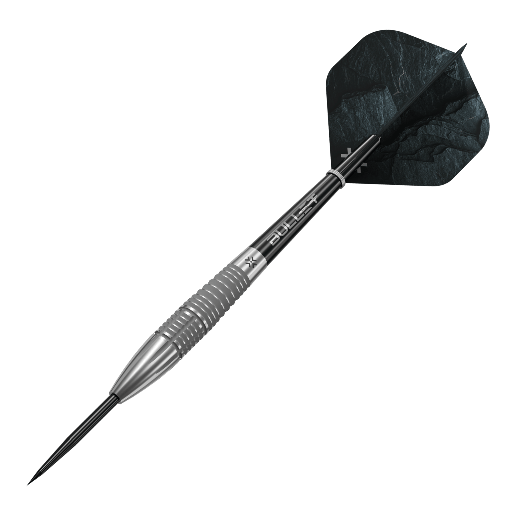Bullet Monolith steel darts Dieses Bild zeigt die Bullet Monolith Steel Darts. Die Darts sind für das Steeldart-Spiel entwickelt.