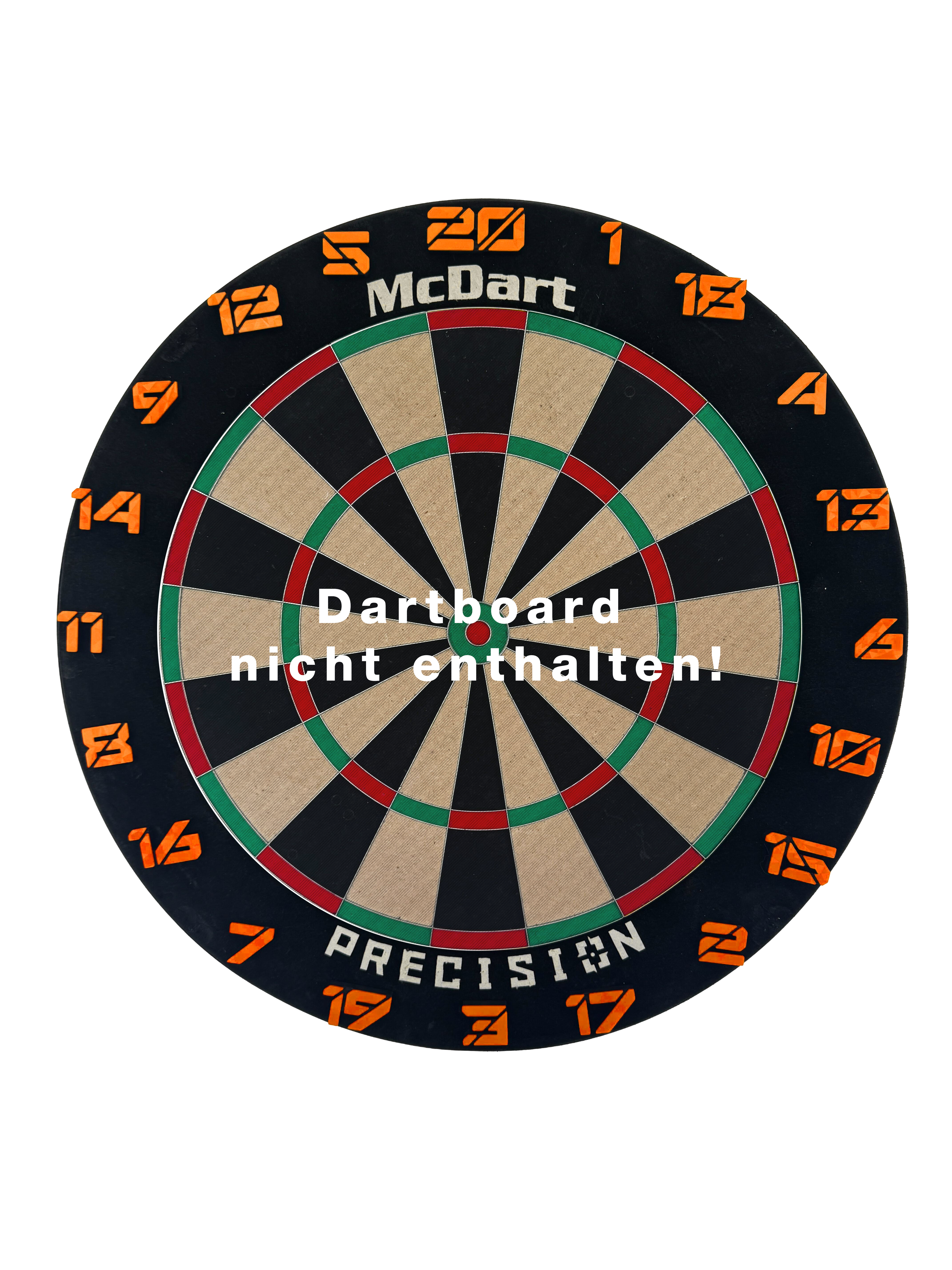 McDart Dartboard Number Rings / Number Ring Cyber Abgebildet ist ein Produkt mit dem Namen Cyber Orange Board. Das Bild zeigt keine weiteren spezifischen Details zum Produkt.