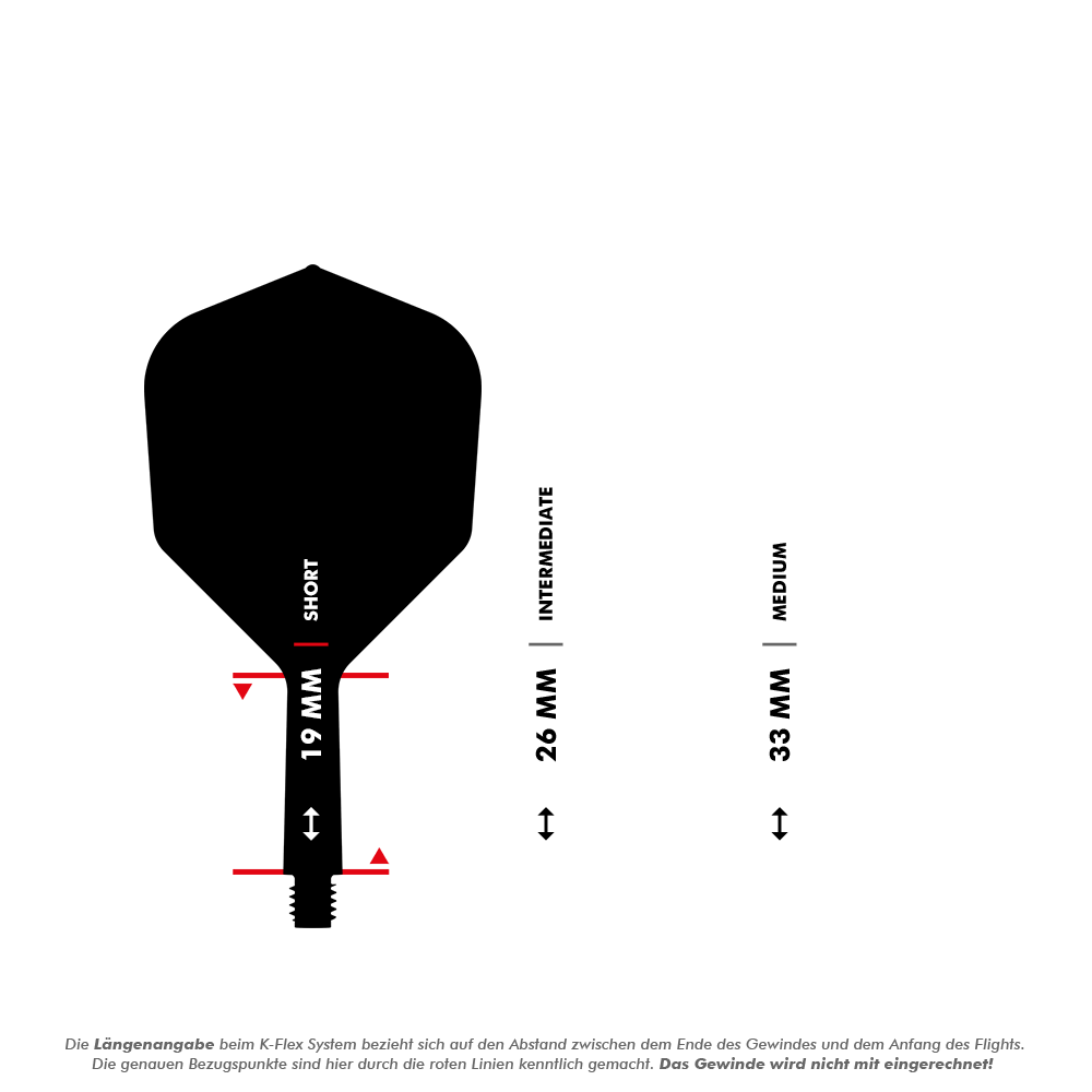 Target K-Flex No2 Standard Flight System - Clear