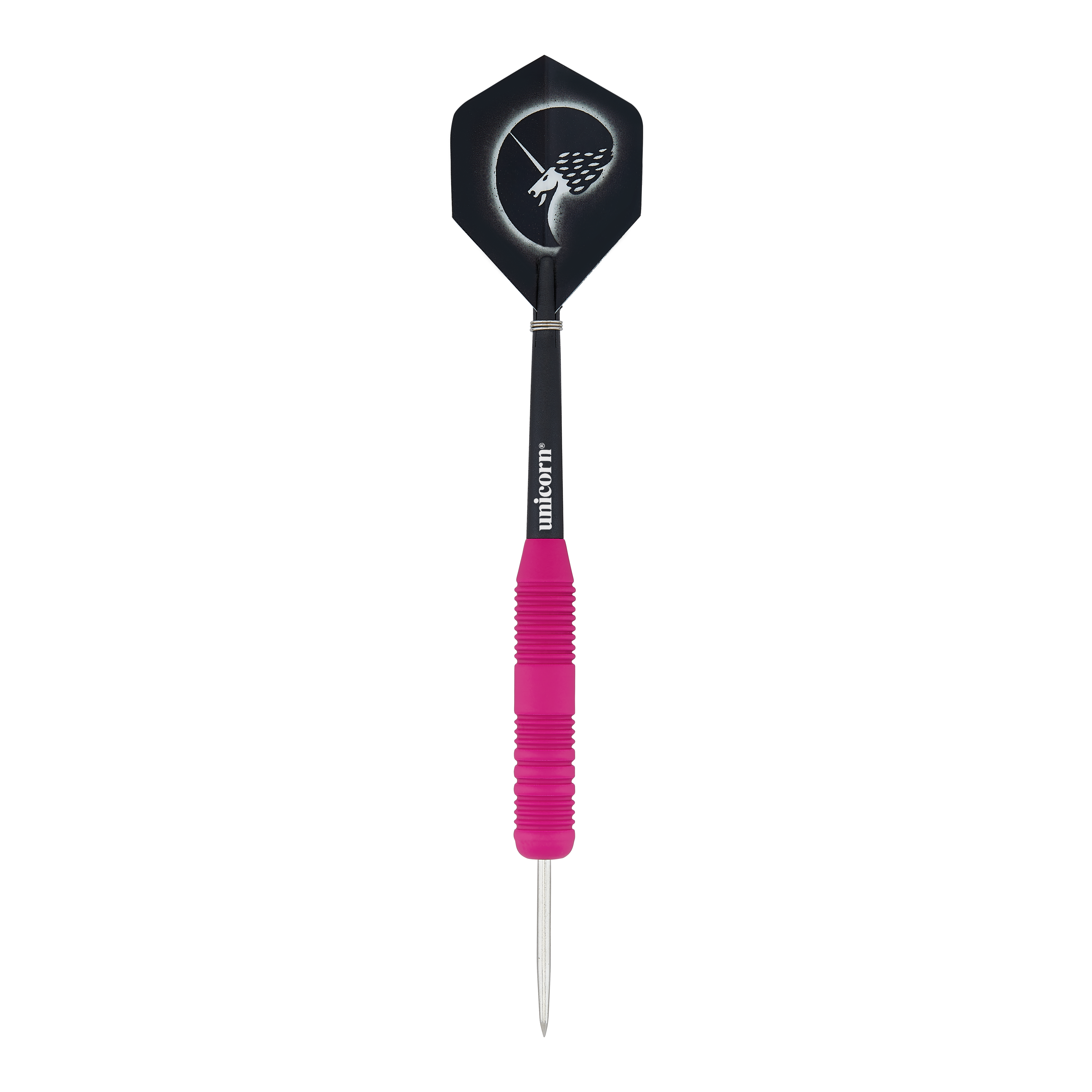 Unicorn Core Plus Rubberized Pink Steel Darts