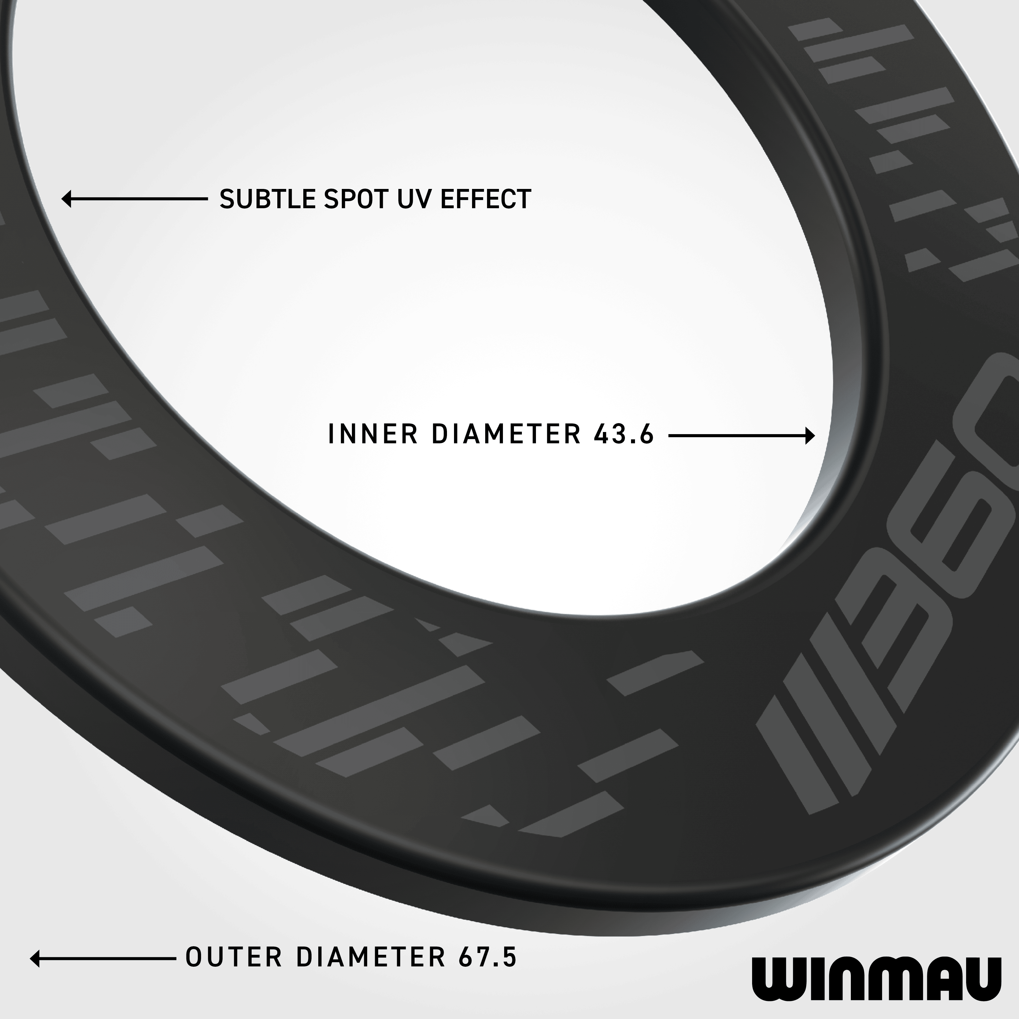 Winmau Blade 360 Dartboard Surround - Black Auf diesem Bild ist das schwarze Winmau Blade 360 Dartboard Surround abgebildet. Es hilft, Dartpfeile sicher aufzufangen und den Bereich rund um das Board zu schützen.