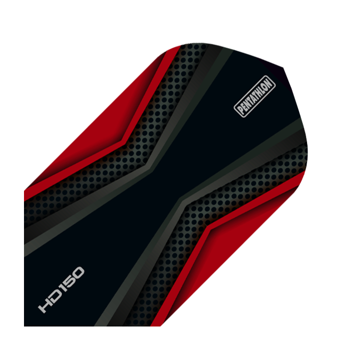 HD 150 Pentathlon Flights Black/Red Slim