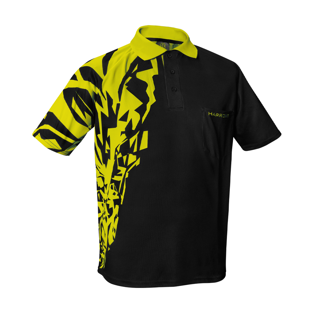 Harrows Rapide Darts Shirt - Yellow