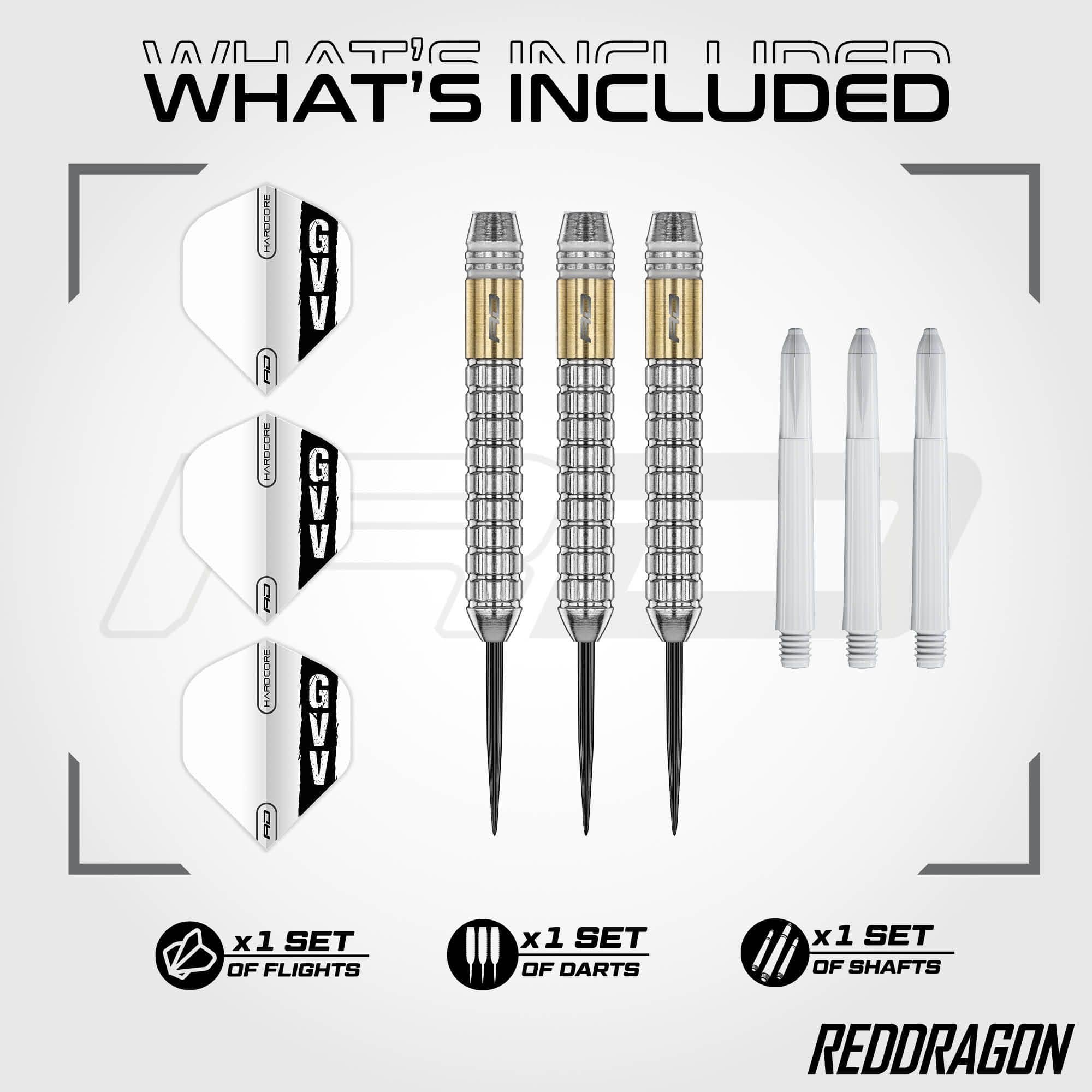 Red Dragon Gian Van Veen Brass Steeldarts - 21 g Red Dragon Gian Van Veen Brass Steeldarts - 21 g