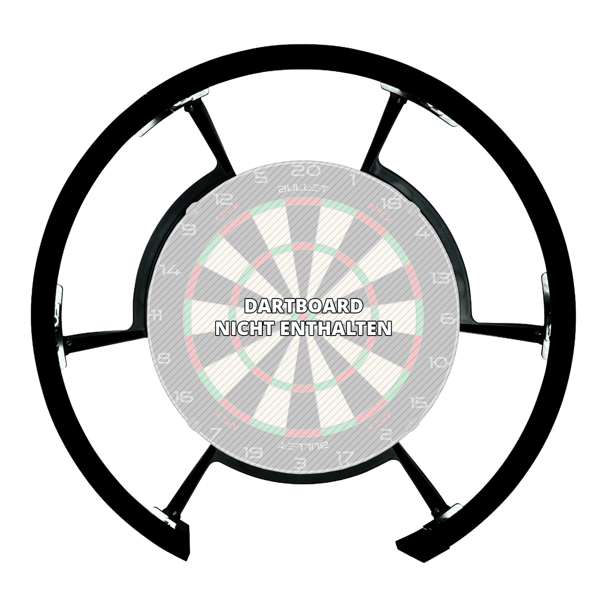 Bullet Radion 300 Lighting System Auf dem Bild ist das Bullet Radion 300 Beleuchtungs-System zu erkennen. Es sorgt für optimale Lichtverhältnisse beim Dartspiel.