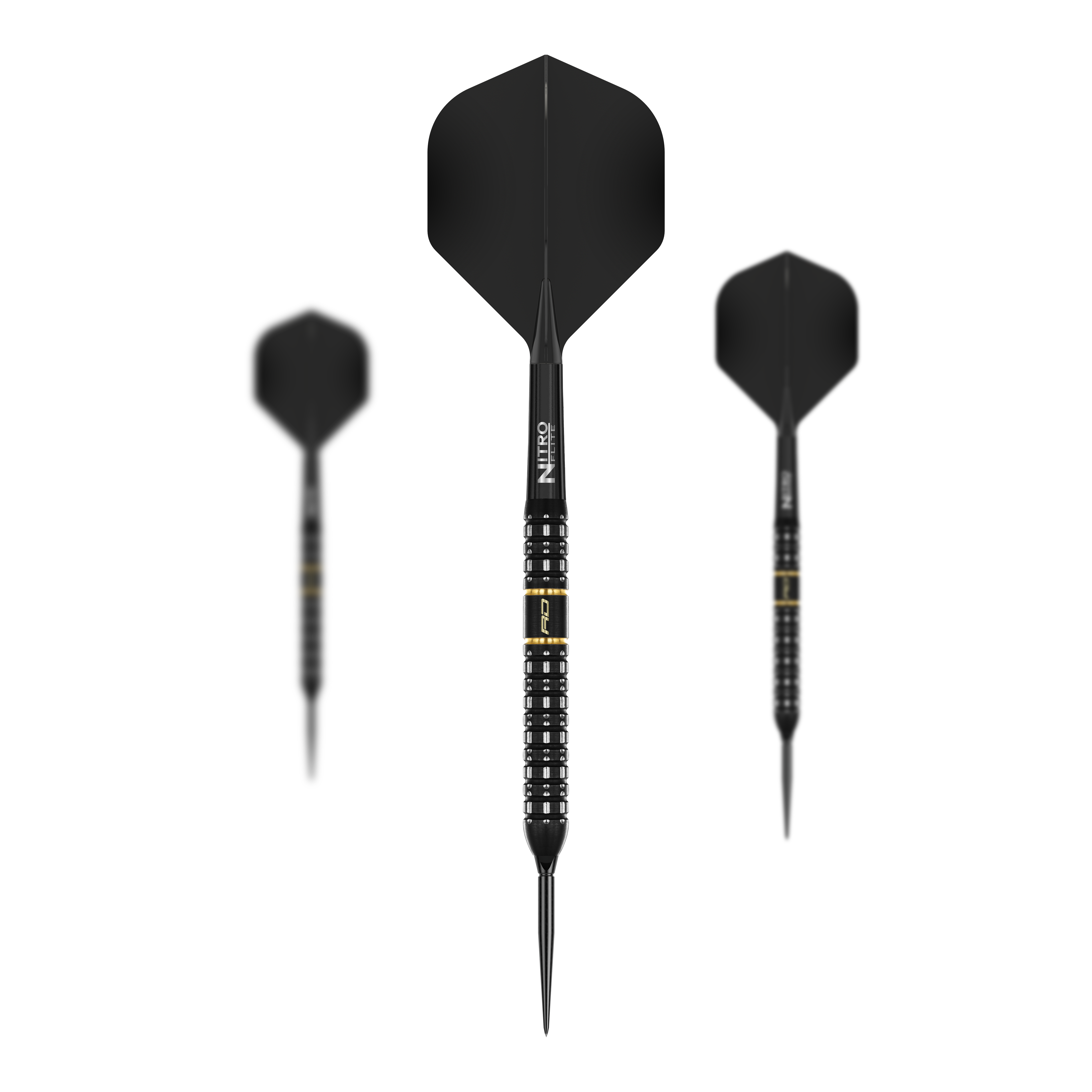 Red Dragon Ascend Parallel Switch Point Steeldarts Hier sind die Red Dragon Ascend Parallel Switch Point Steeldarts als Set zu sehen. Mehrere Darts liegen nebeneinander und heben das Gesamtangebot hervor.