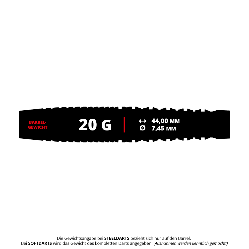 Target Japan Prime Series Zenith GEN2 Soft Darts - 20g Abgebildet sind die Target Japan Prime Series Zenith GEN2 Softdarts mit einem Gewicht von 20g. Diese hochwertigen Softdarts sind optimal für präzises Werfen geeignet.