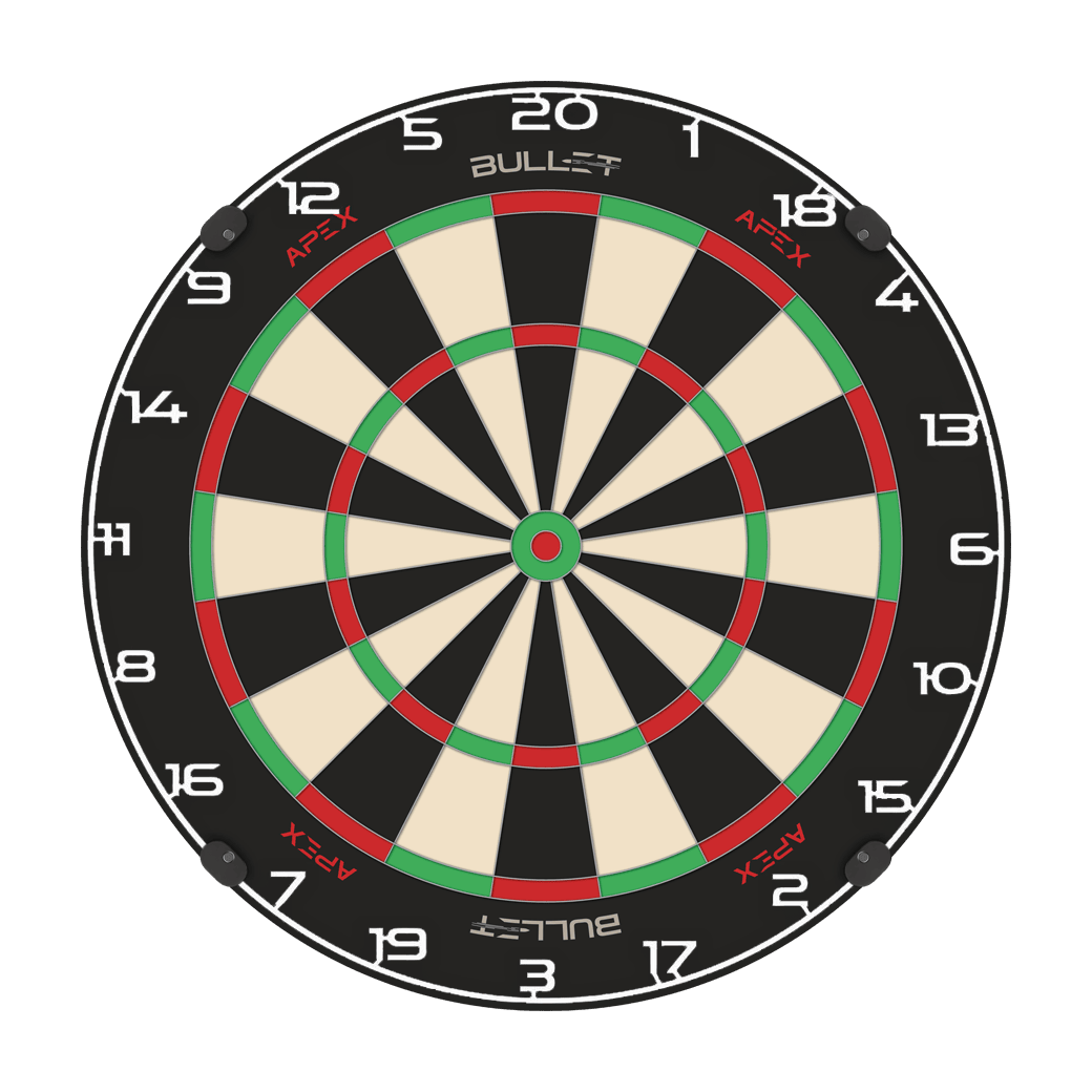 Bullet Dartboard Number Ring Bild mit dem Dateinamen BT1000100_Bullet_Dartboard_Zahlenring_Wei_2. Das Bild zeigt vermutlich einen weißen Zahlenring für eine Dartscheibe.