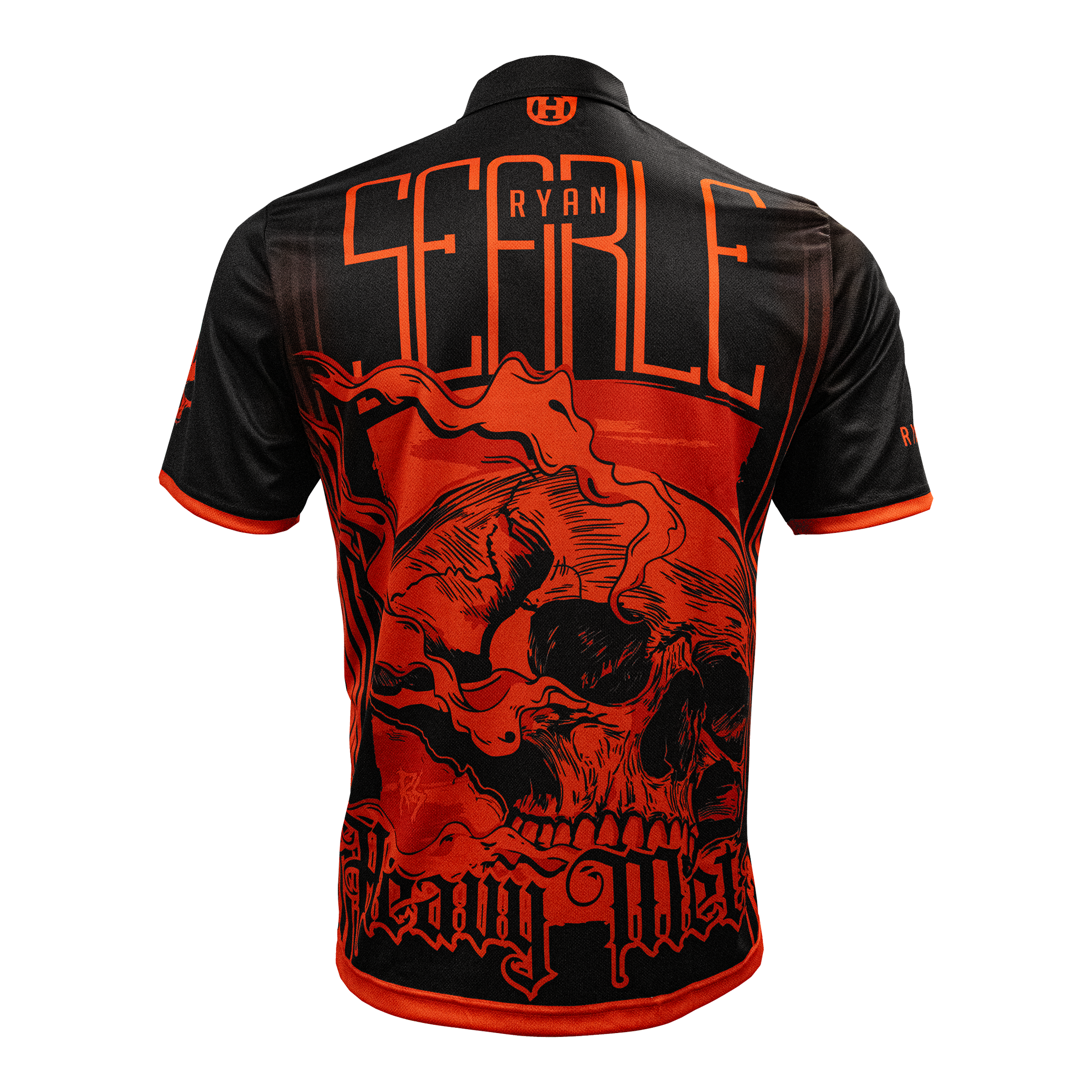 Harrow's Ryan Searle Heavy Metal Player Shirt Abgebildet ist das Harrows Ryan Searle Heavy Metal Playershirt. Dieses Shirt ist für professionelle Dartspieler geeignet.