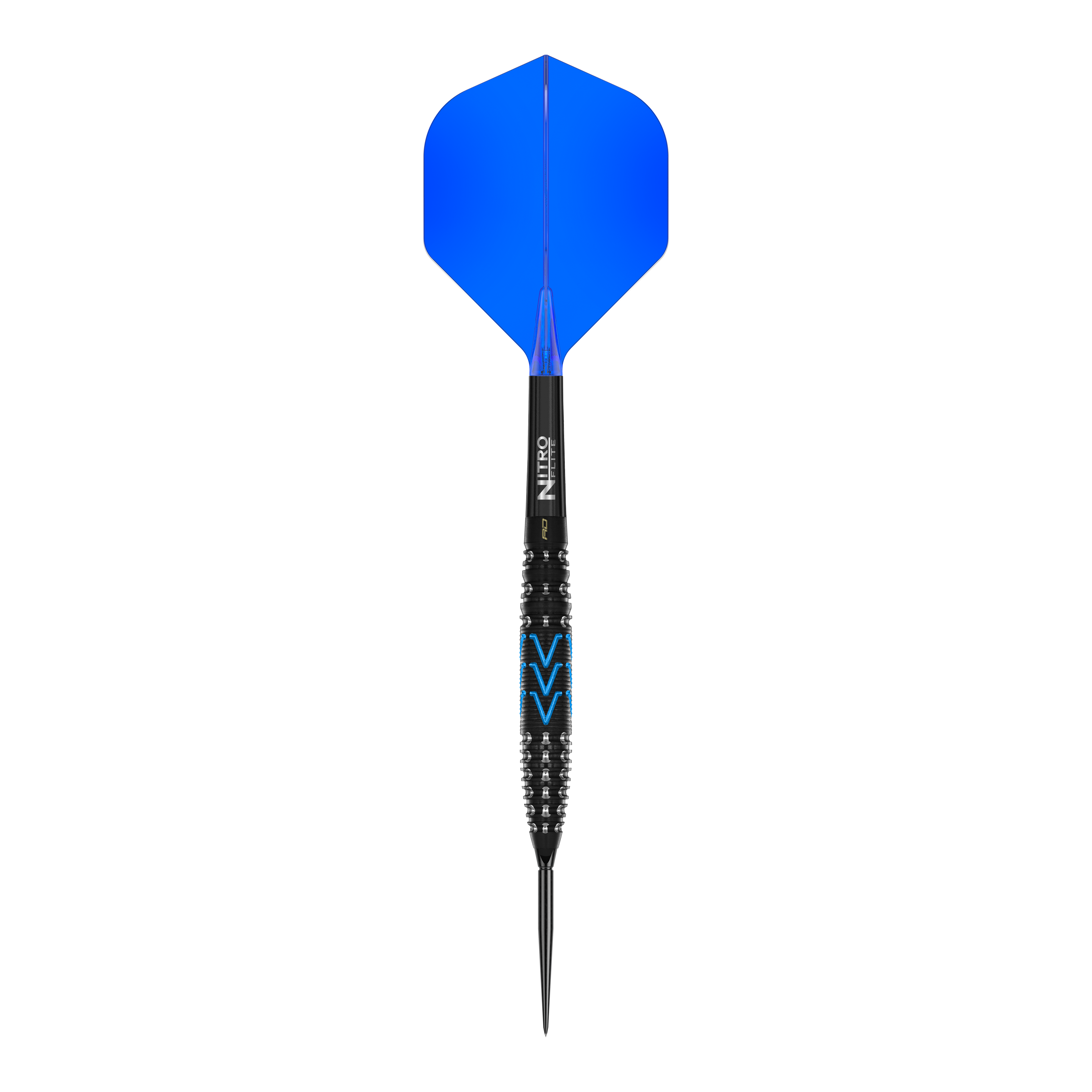 Das Bild zeigt die Red Dragon AMP Torpedo Switch Point Steeldarts. Dies sind hochwertige Steeldarts mit spezieller Torpedo-Form.