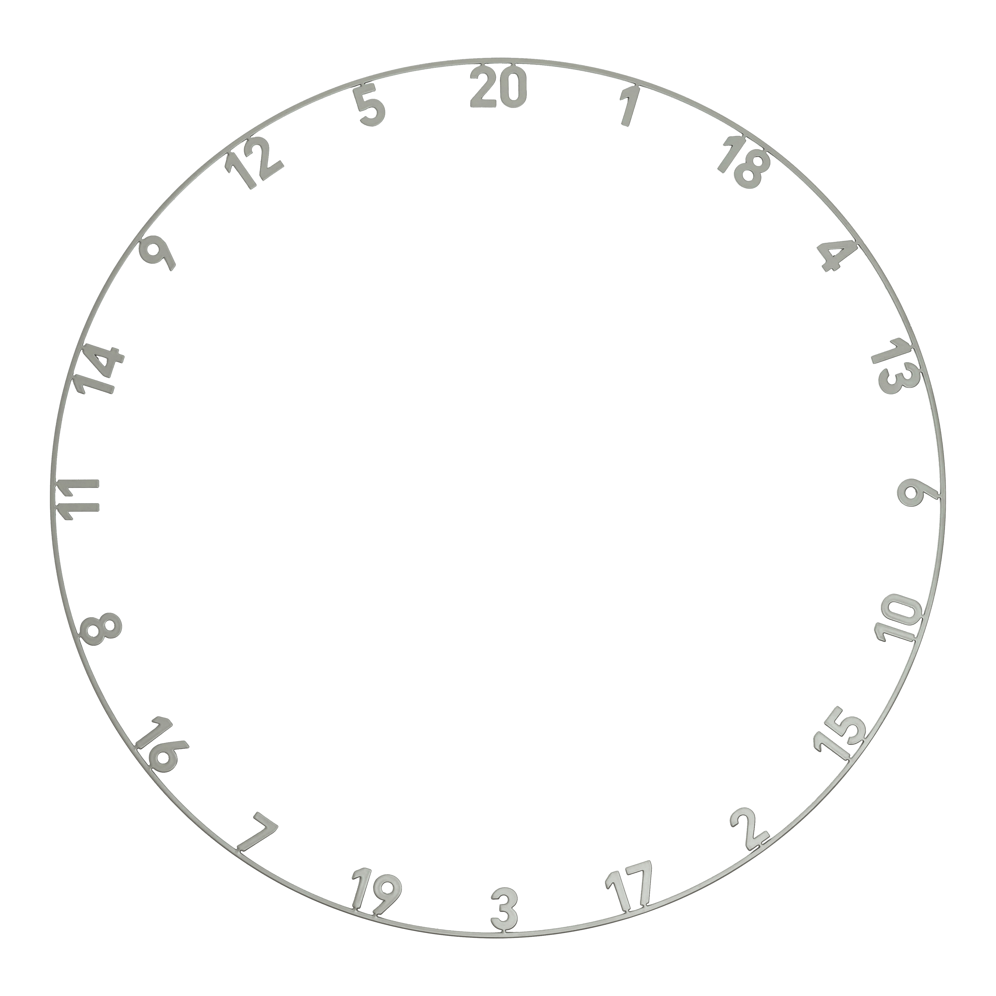 Precise 180 Endorphine Steel Dartboard with Numbered Ring - Nordic Grey Hier wird das Precise 180 Endorphine Steeldartboard mit Nummernring in Nordic Grey dargestellt. Die edle grau-schwarze Optik macht das Board besonders.
