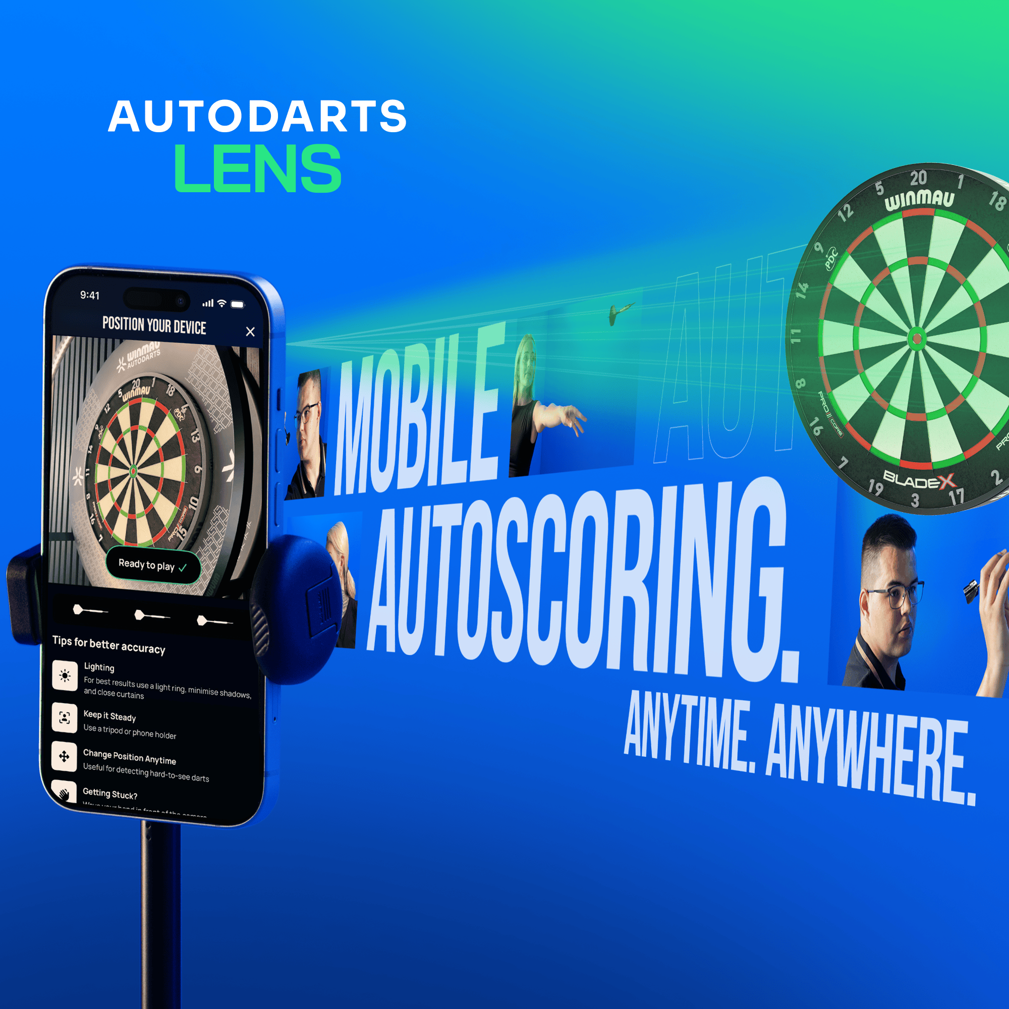 Winmau Device Stand & 12 Months Membership Bundle Winmau Device Stand & 12 Months Membership Bundle