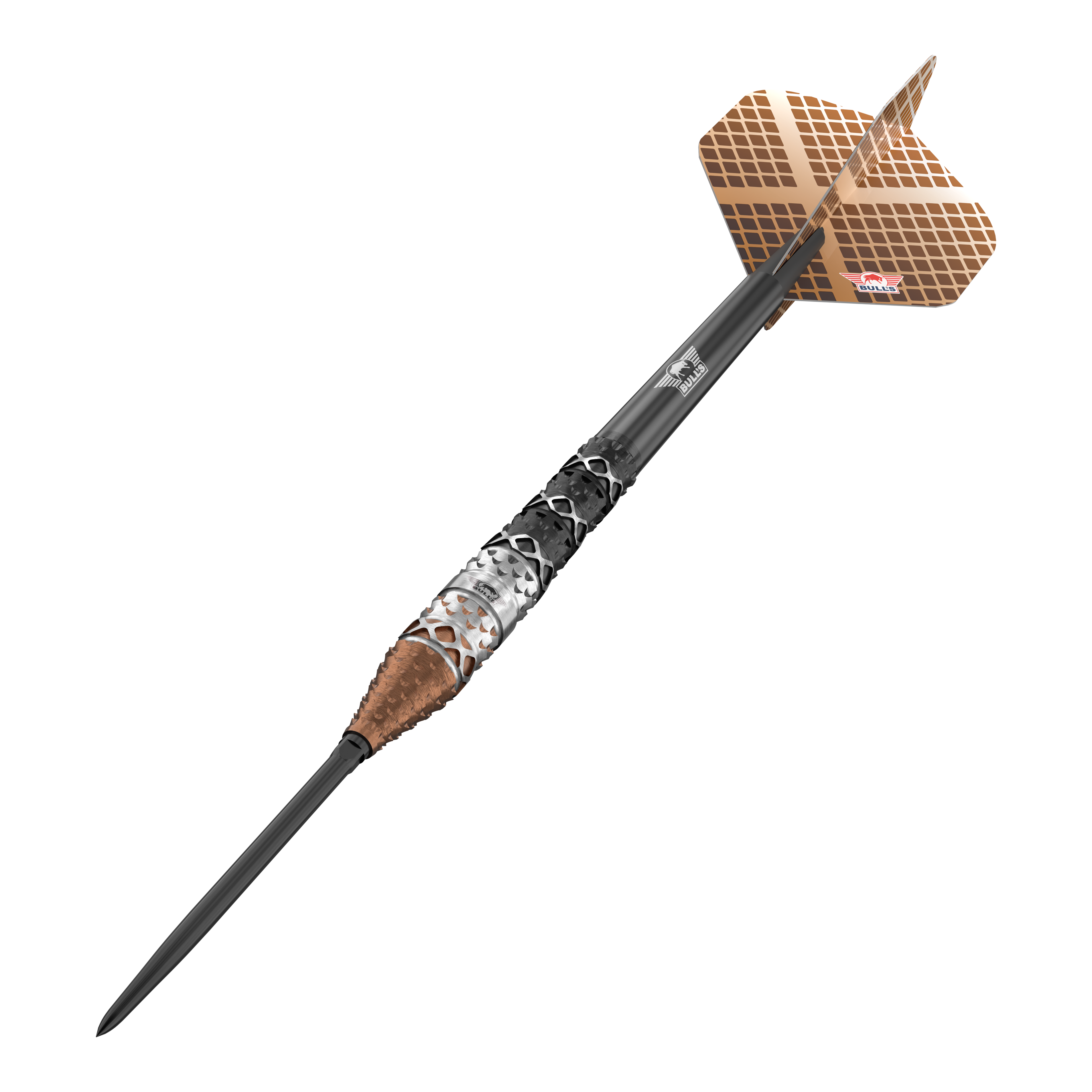 Bulls NL Max Hopp 95% Convertible Points Steeldarts Abgebildet sind die Bulls NL Max Hopp 95% Convertible Points Steeldarts mit innovativem Spitzenwechsel-System. Das Produkt besticht durch Präzision und modernes Design.