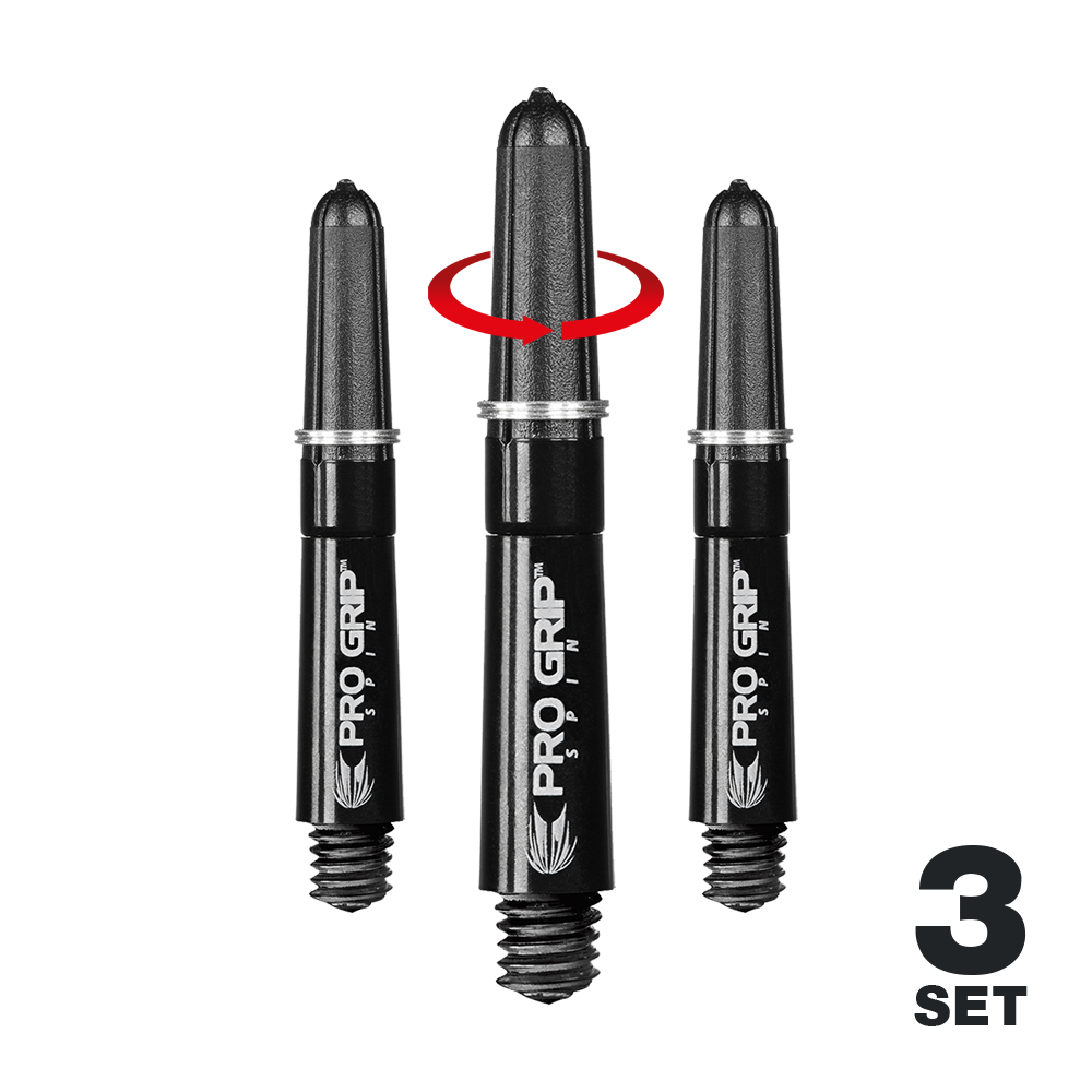 Target Pro Grip Spin Shafts - 3 Sets - Black