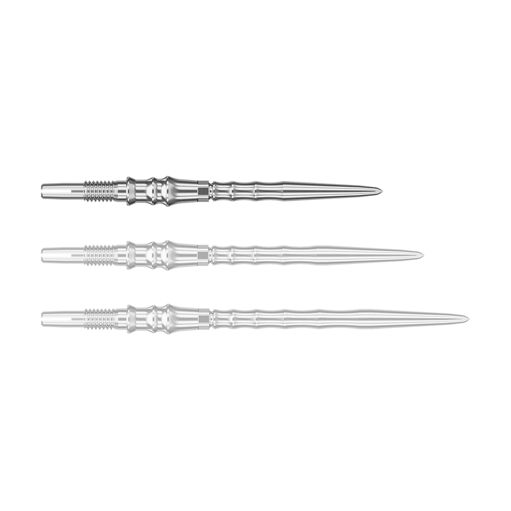 Target Japan Premium Swiss Point Dart Tips - Silver Das Bild zeigt Dartspitzen in Silber. Die Datei heißt "340379_Target_Japan_Premium_SwissPoint_Dartspitzen_Silber_30mm_1".