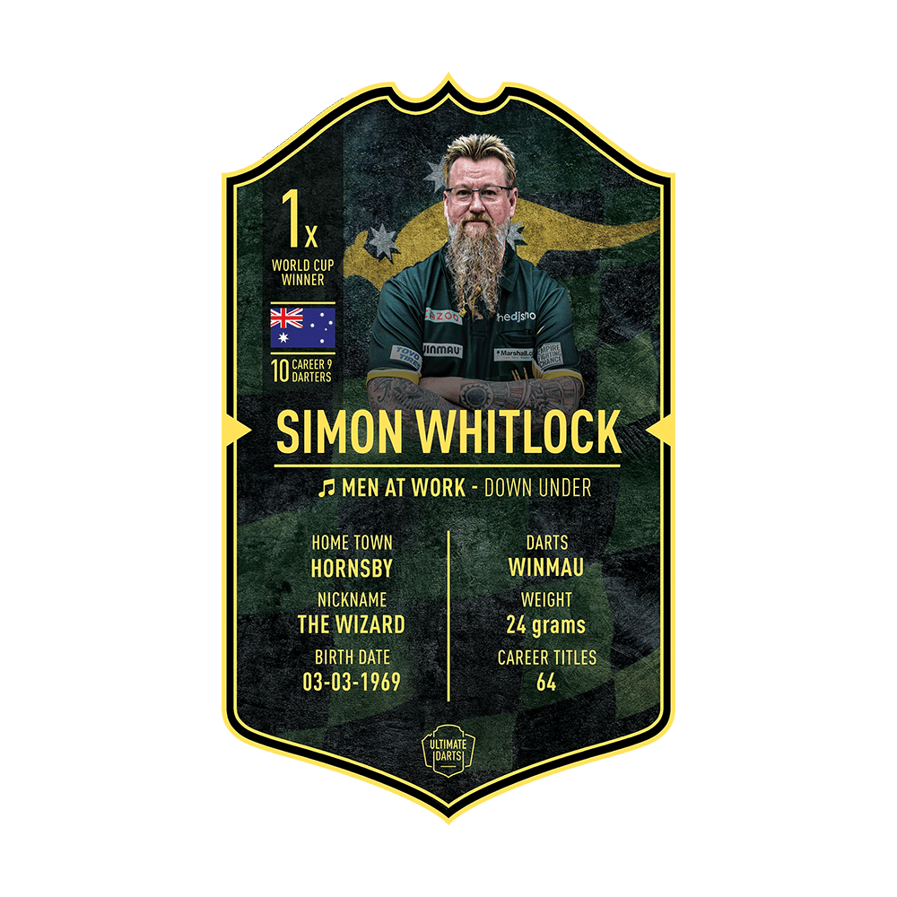 Ultimate Darts Card - Simon Whitlock