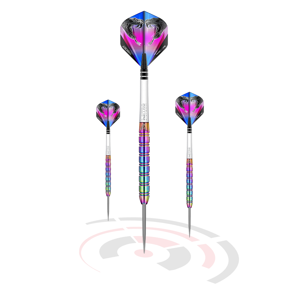 Red Dragon Peter Wright Snakebite 1 Rainbow steel darts